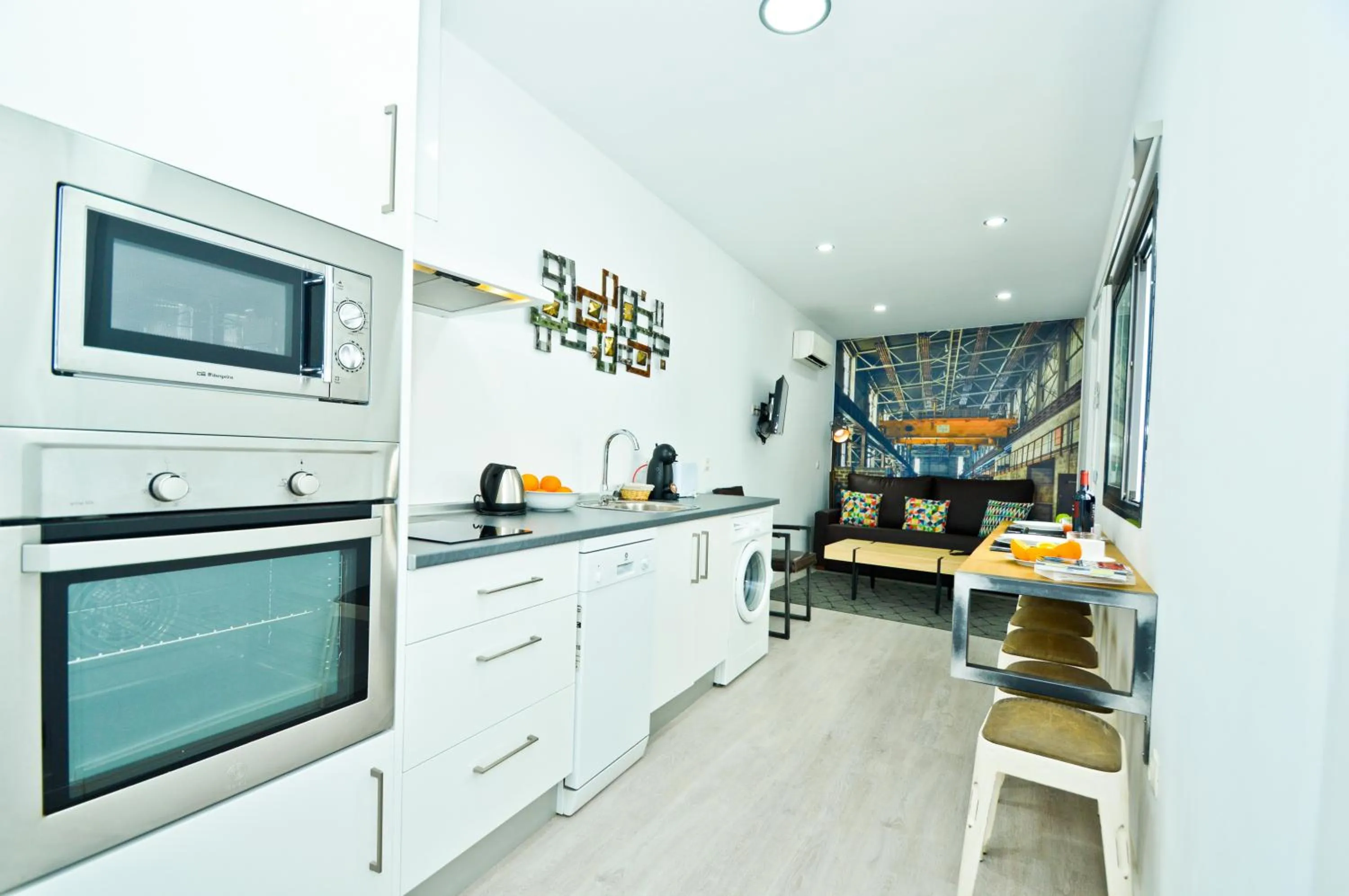 Kitchen or kitchenette in The Zentral Suites & Apartments