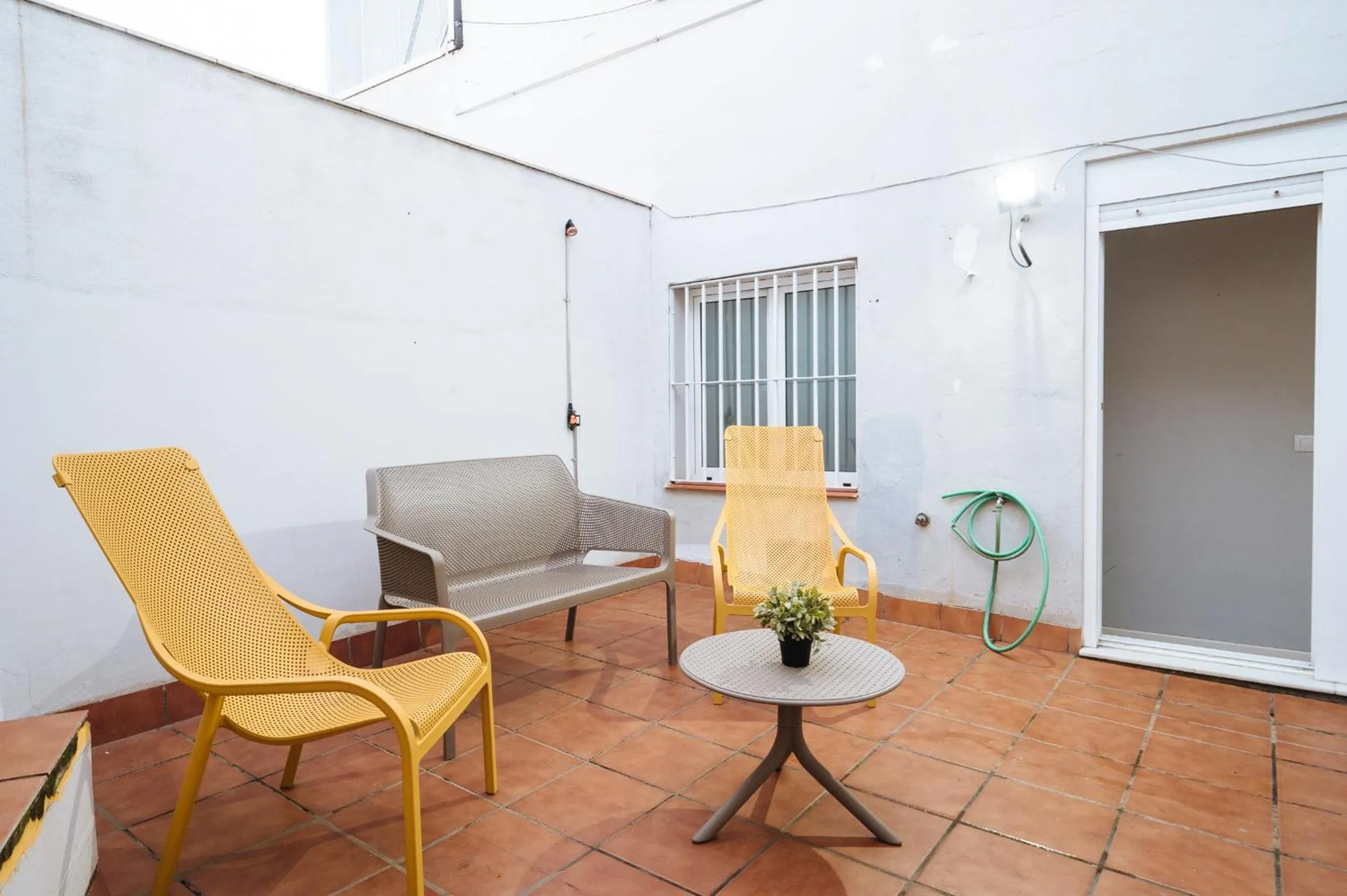 Patio in The Zentral Suites & Apartments