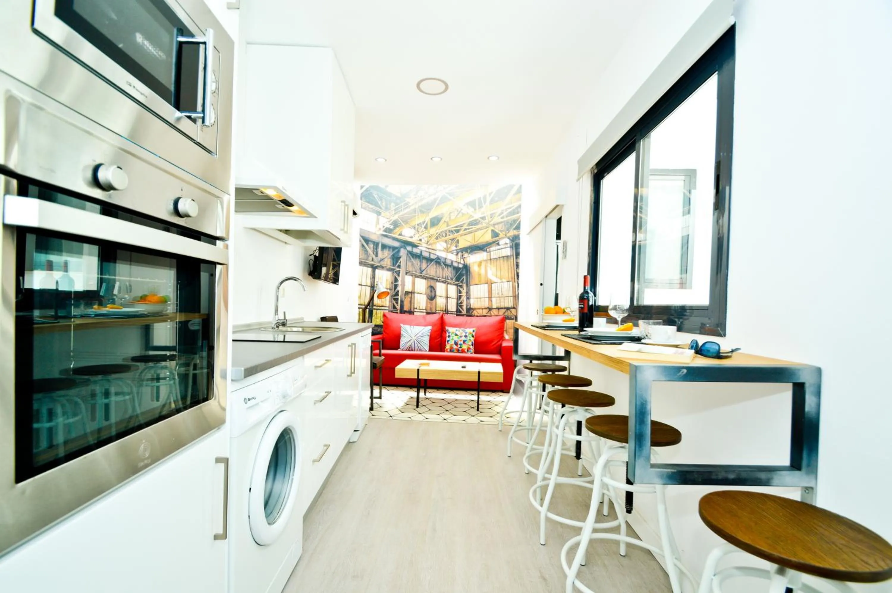 Kitchen or kitchenette in The Zentral Suites & Apartments