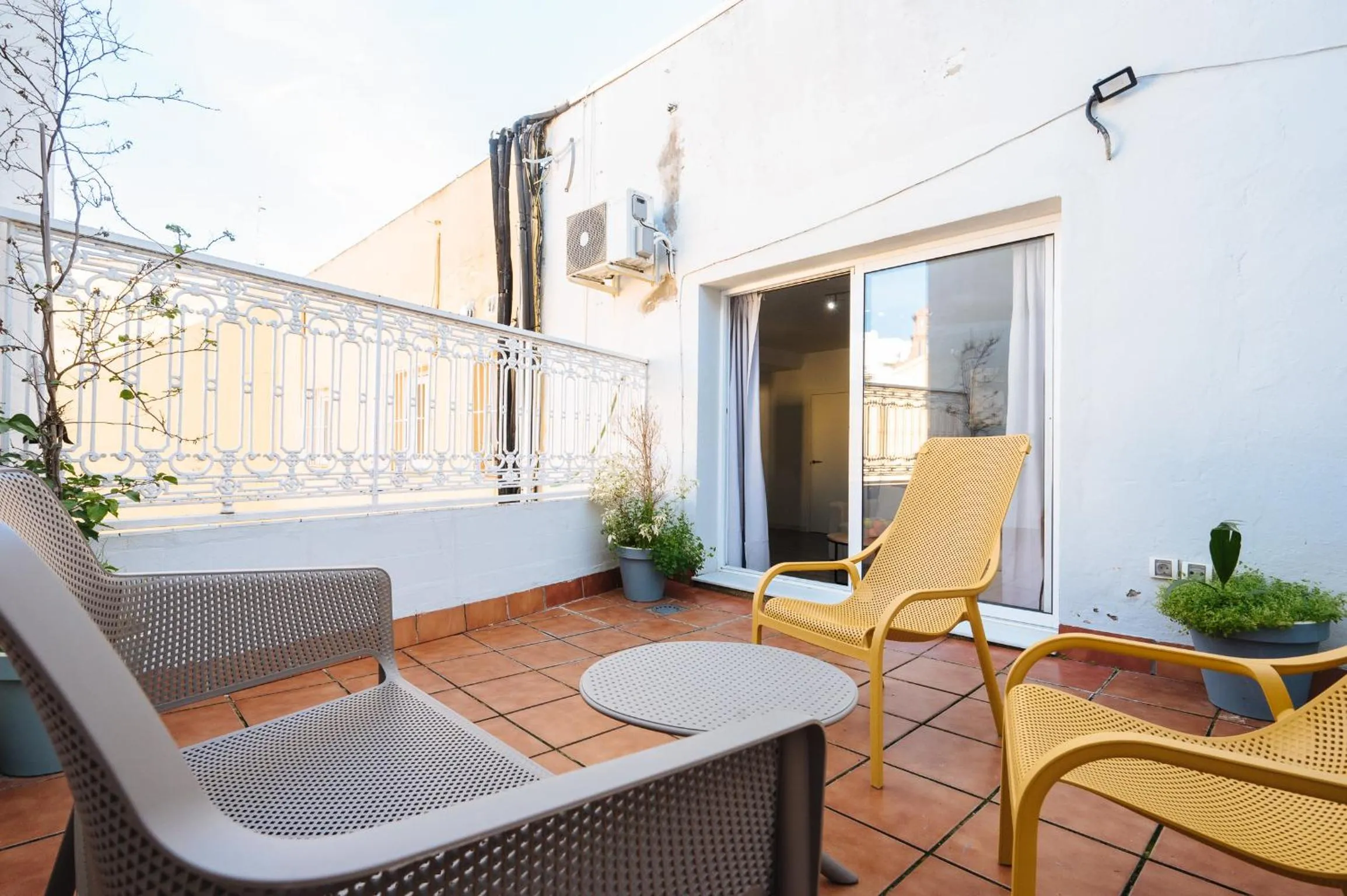 Patio in The Zentral Suites & Apartments