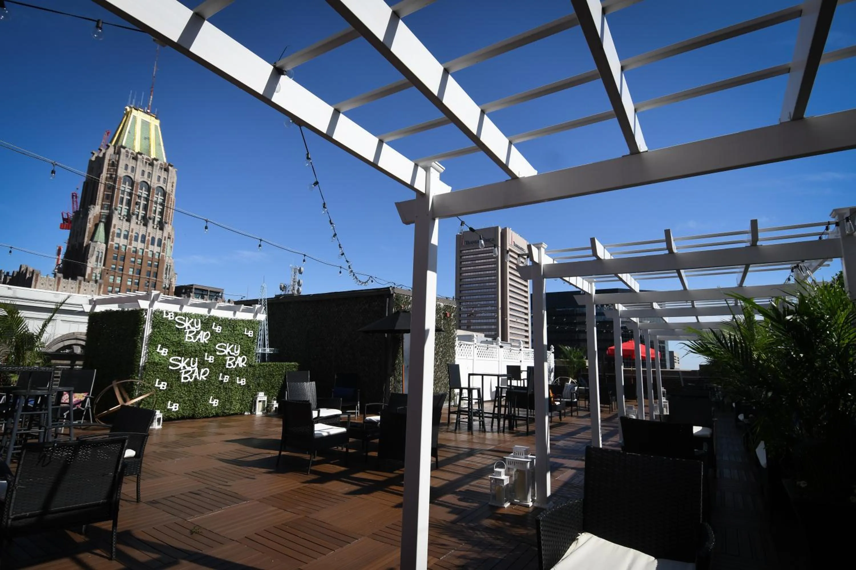 Patio in Lord Baltimore Hotel