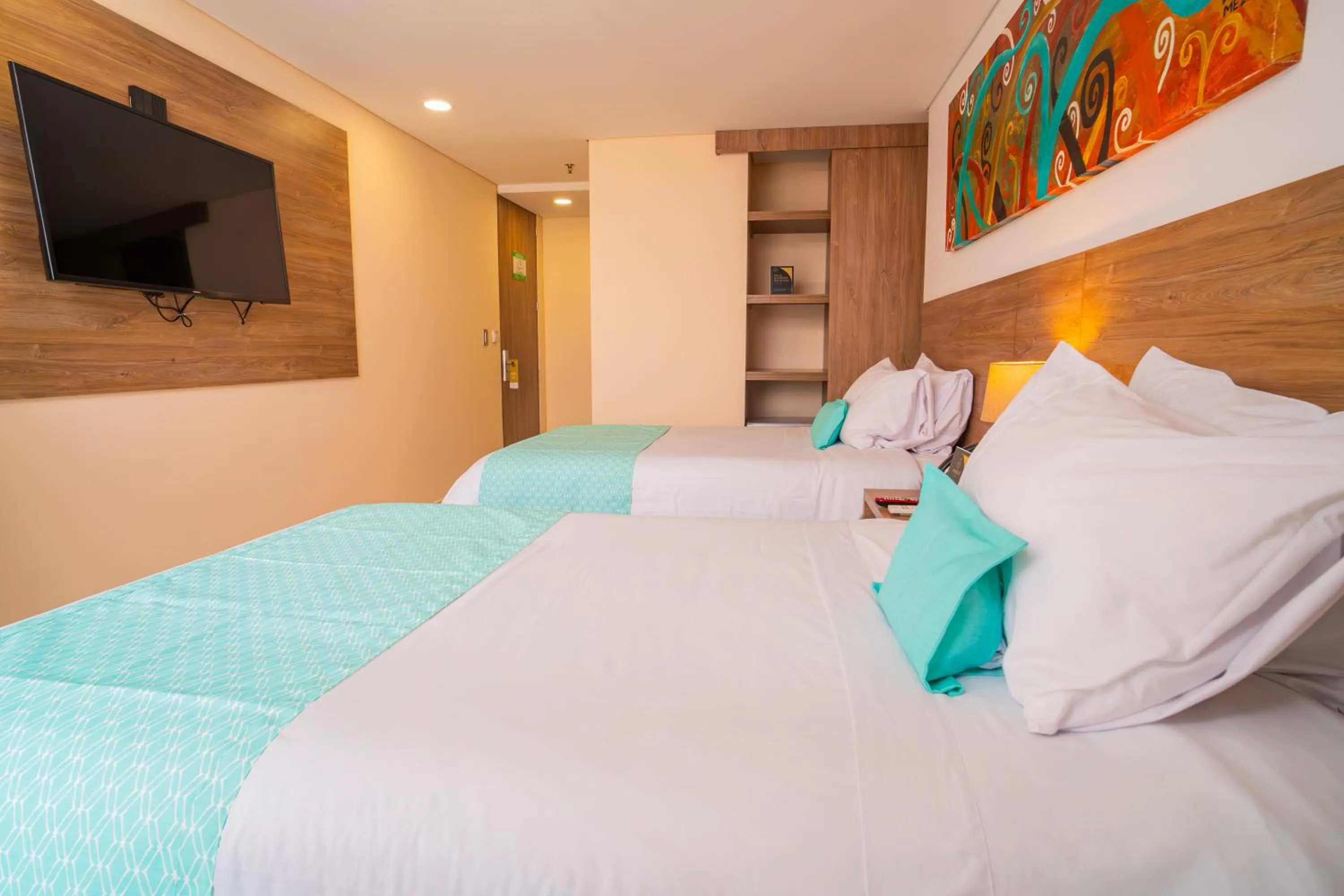 Bed in Ambar Hotel Boutique Cali