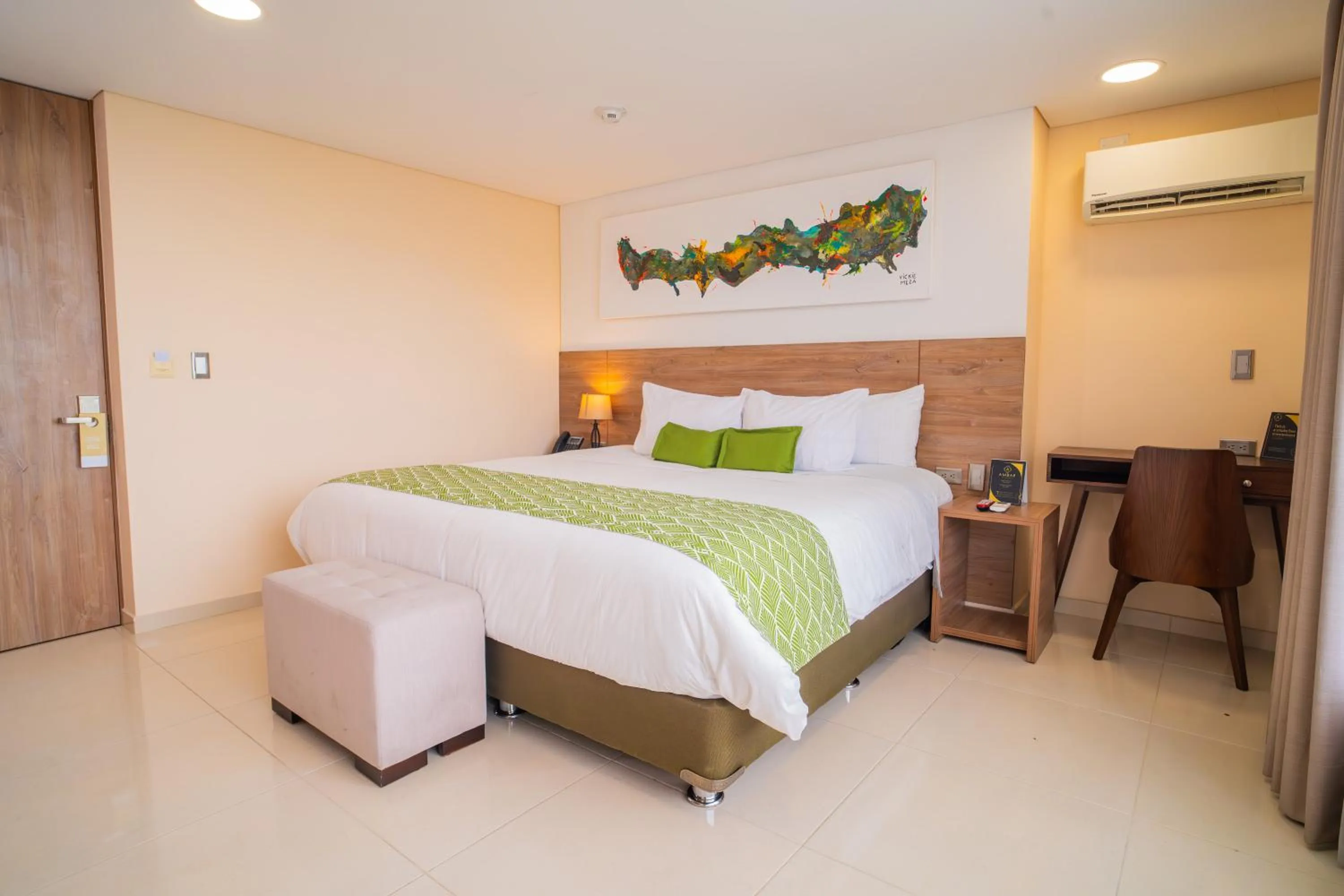 Bed in Ambar Hotel Boutique Cali