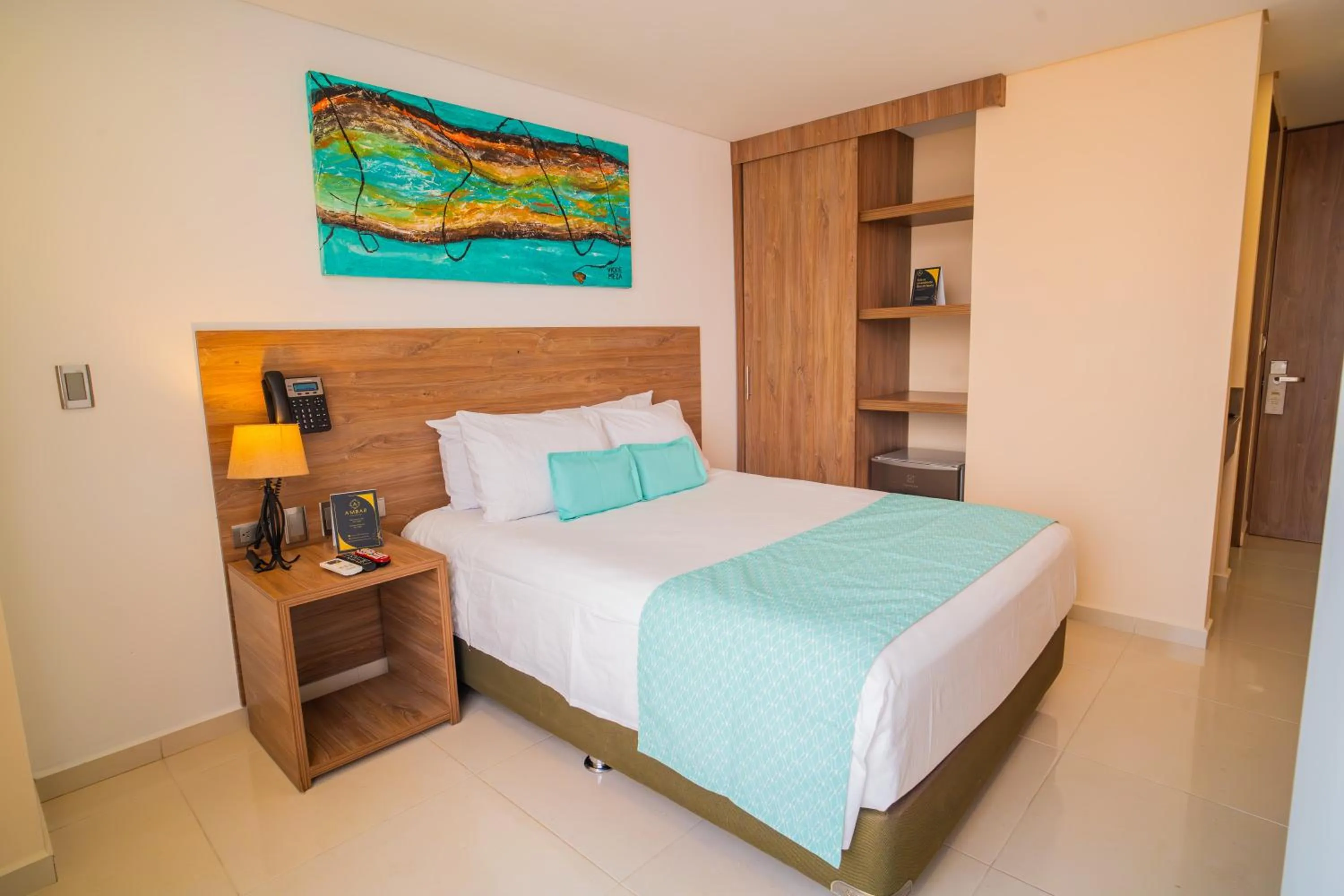 Bed in Ambar Hotel Boutique Cali