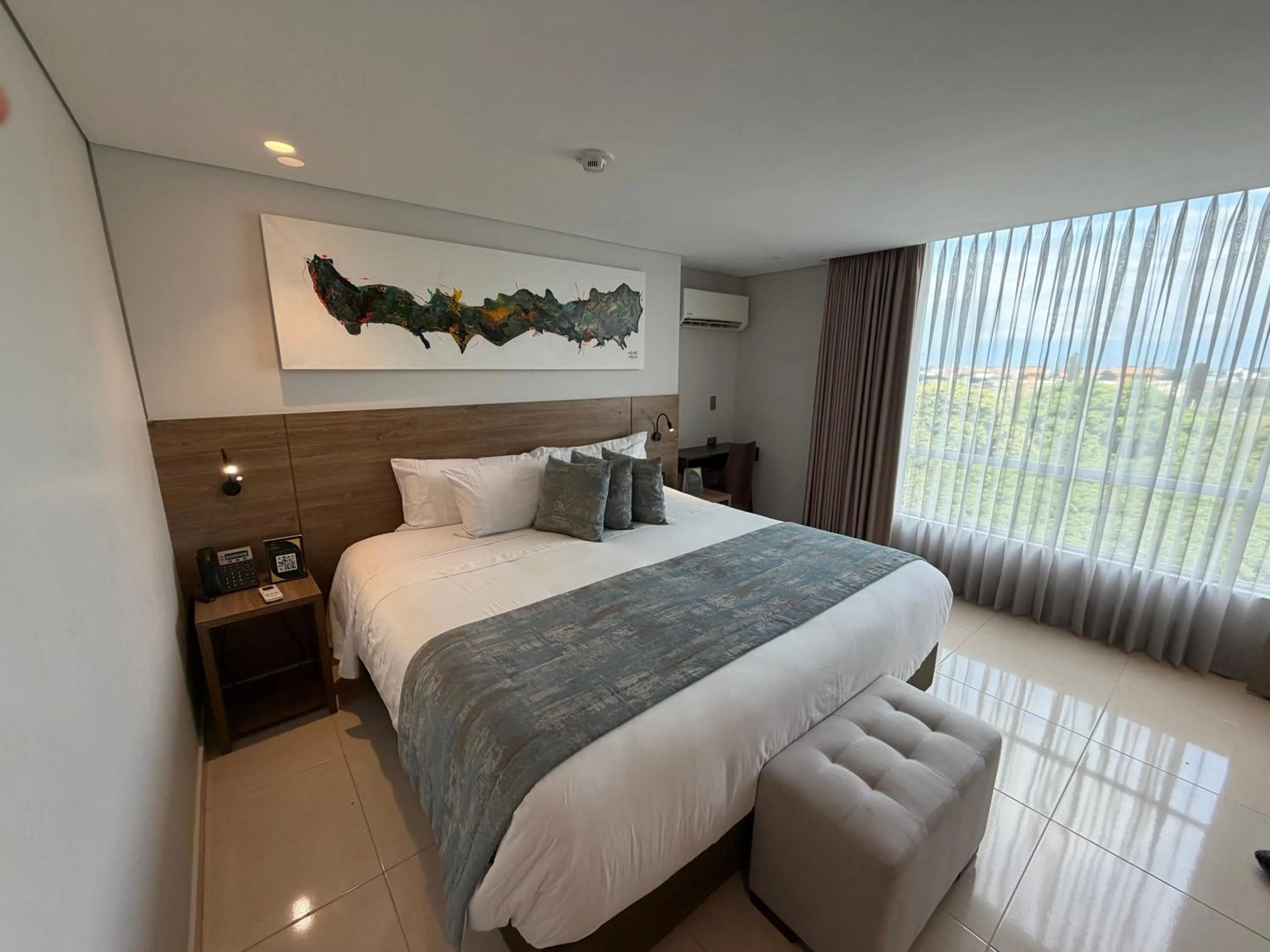 Bed in Ambar Hotel Boutique Cali