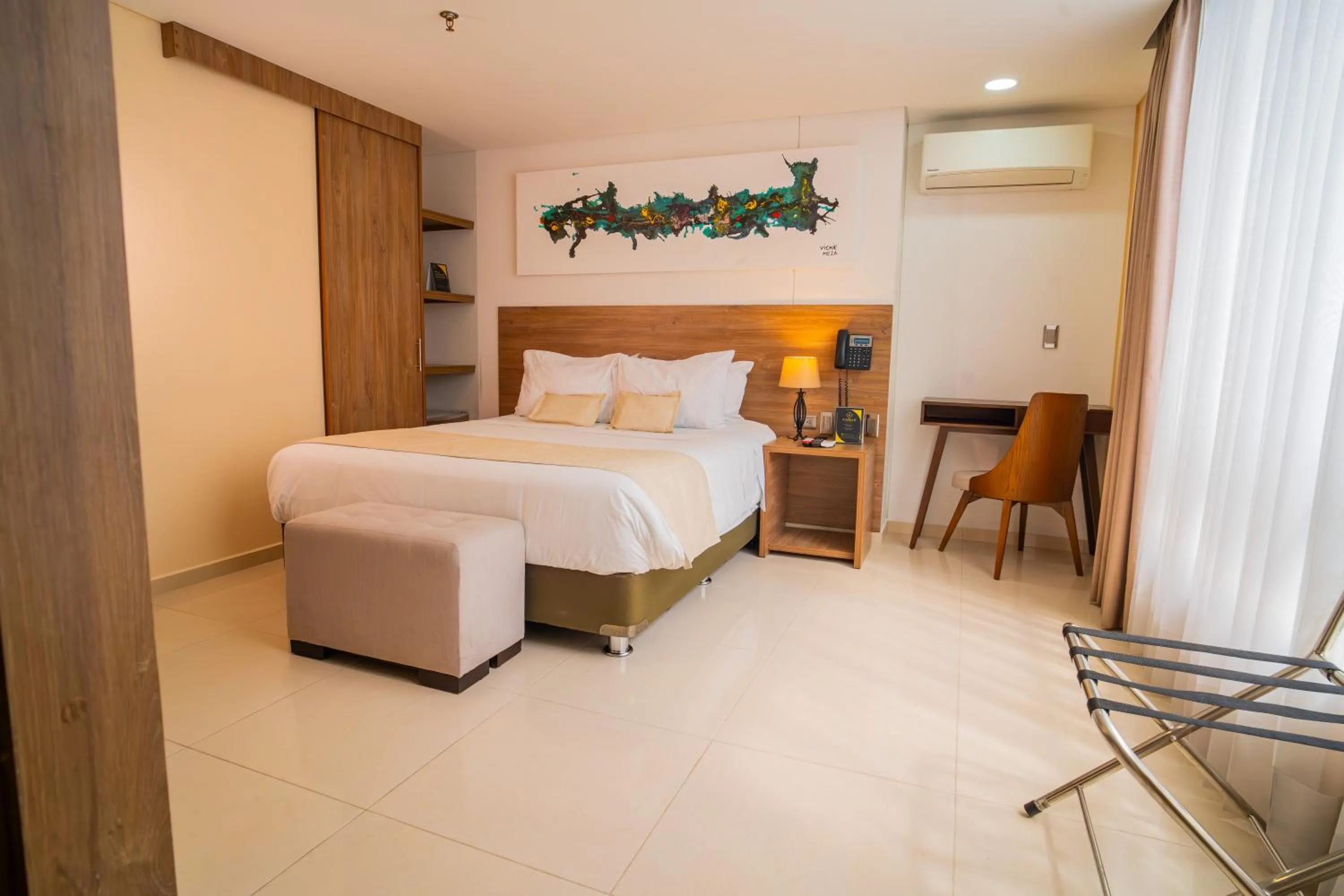 Bed in Ambar Hotel Boutique Cali