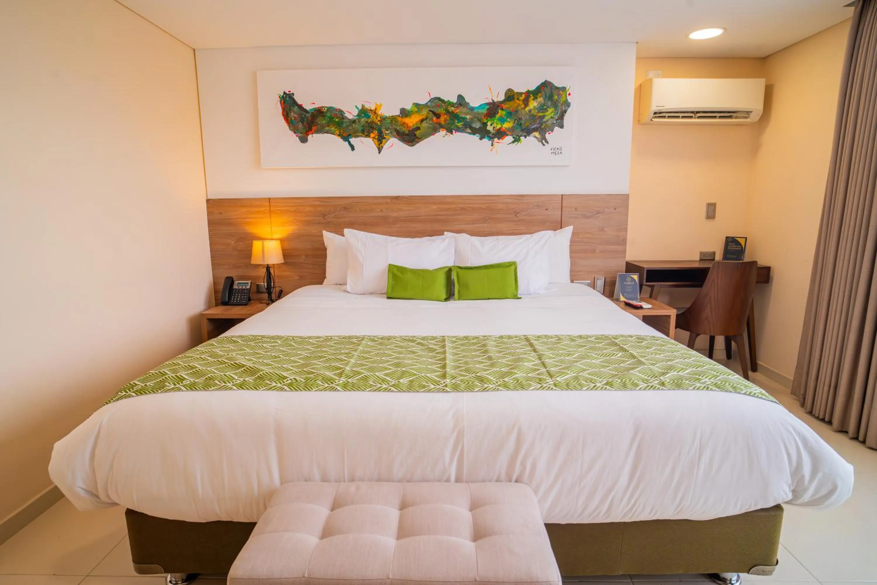 Bed in Ambar Hotel Boutique Cali