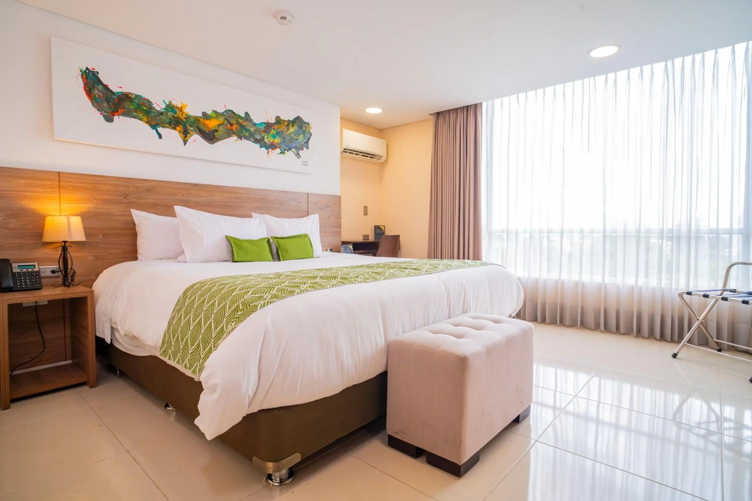 Bed in Ambar Hotel Boutique Cali