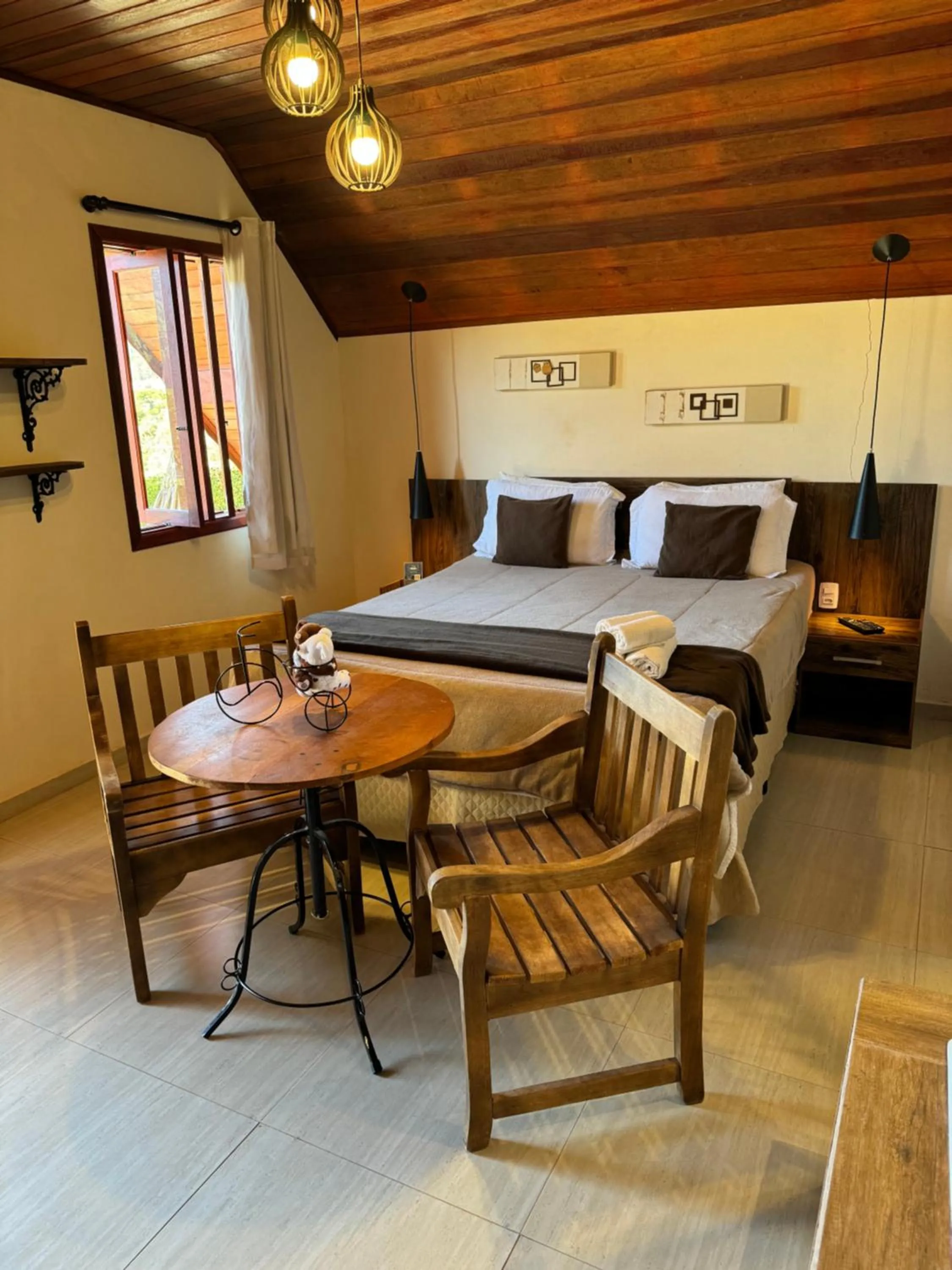 Bed in Pousada Villarejo