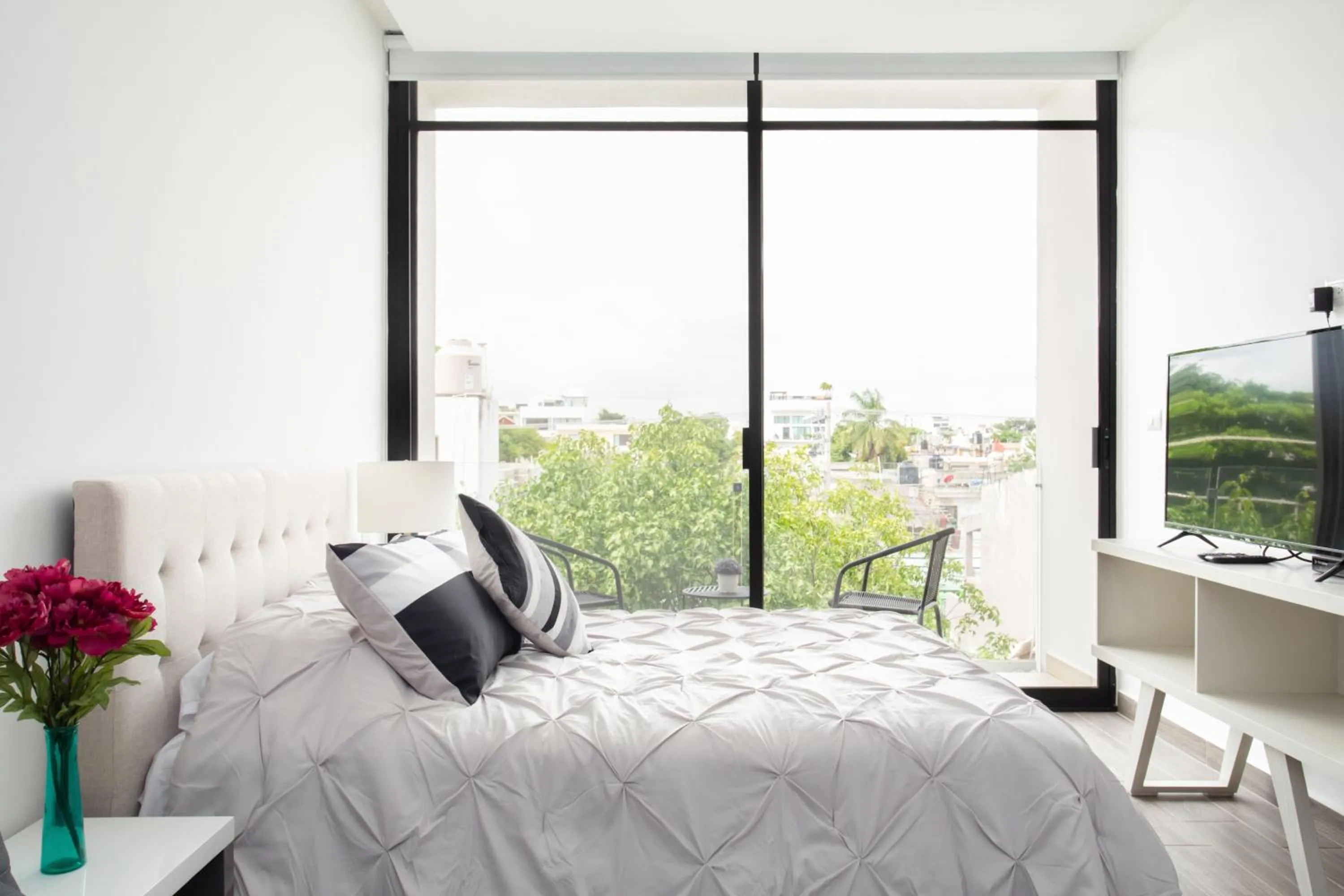 Bed in Edificio Vanessa 24 studios