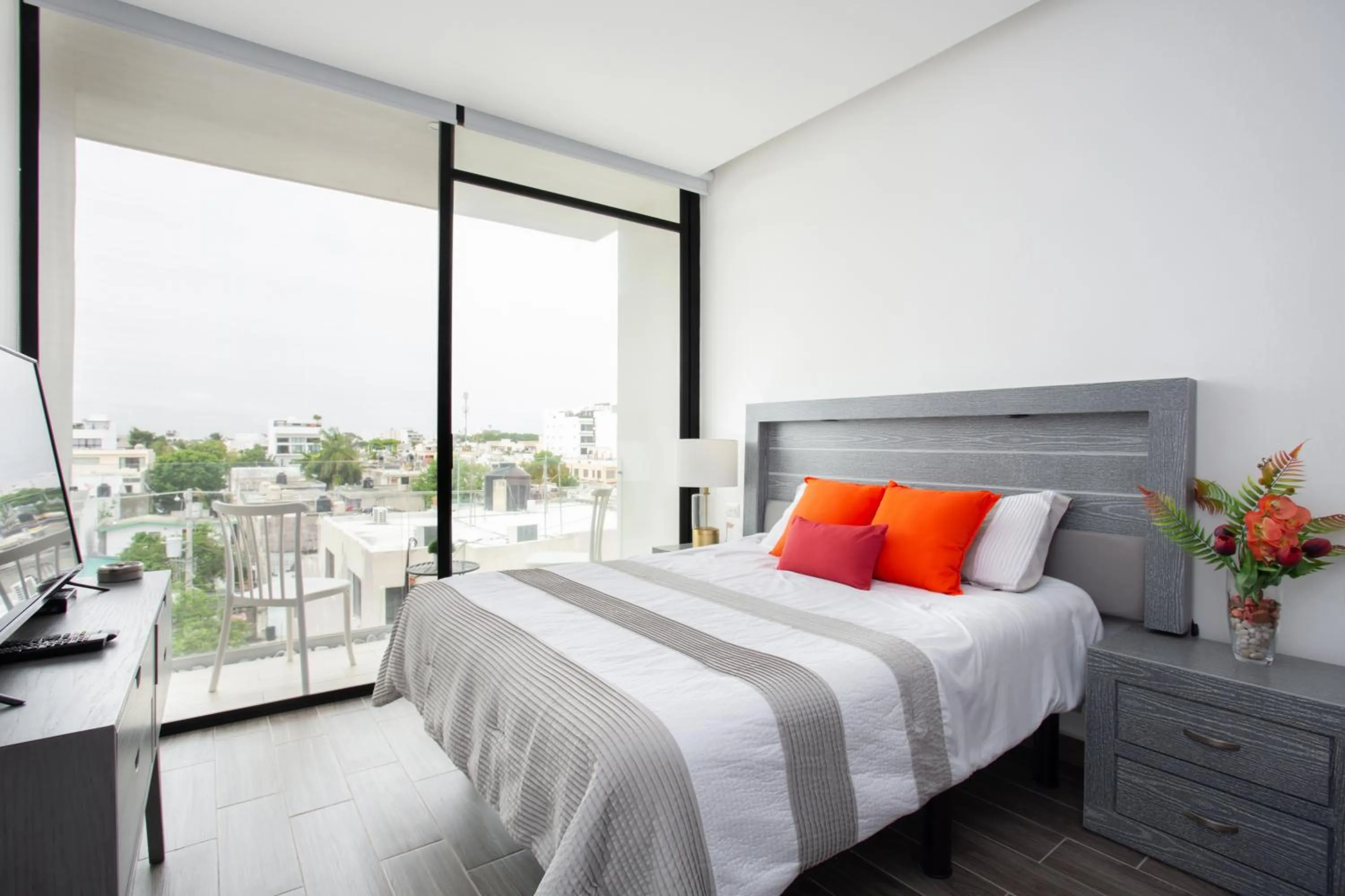 Decorative detail, Bed in Edificio Vanessa 24 studios