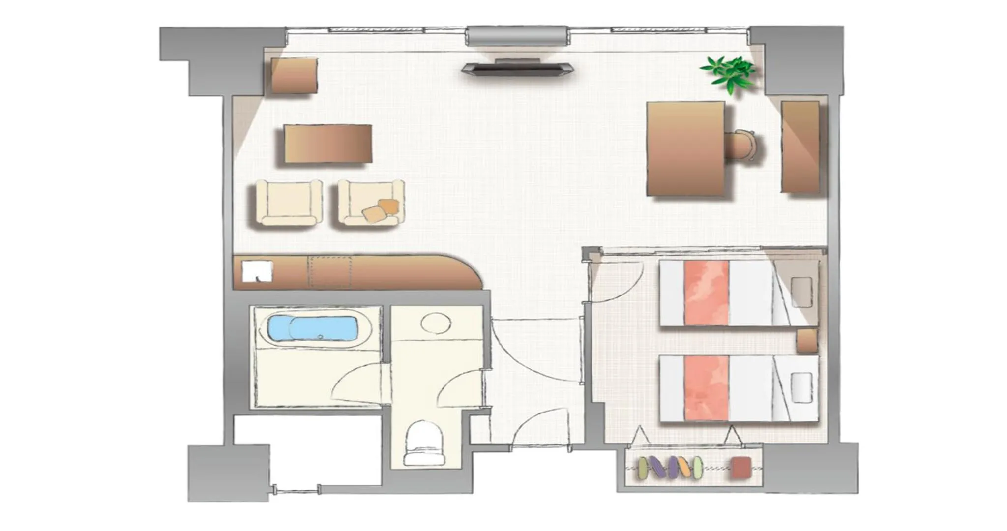 Floor plan in Resol no Mori