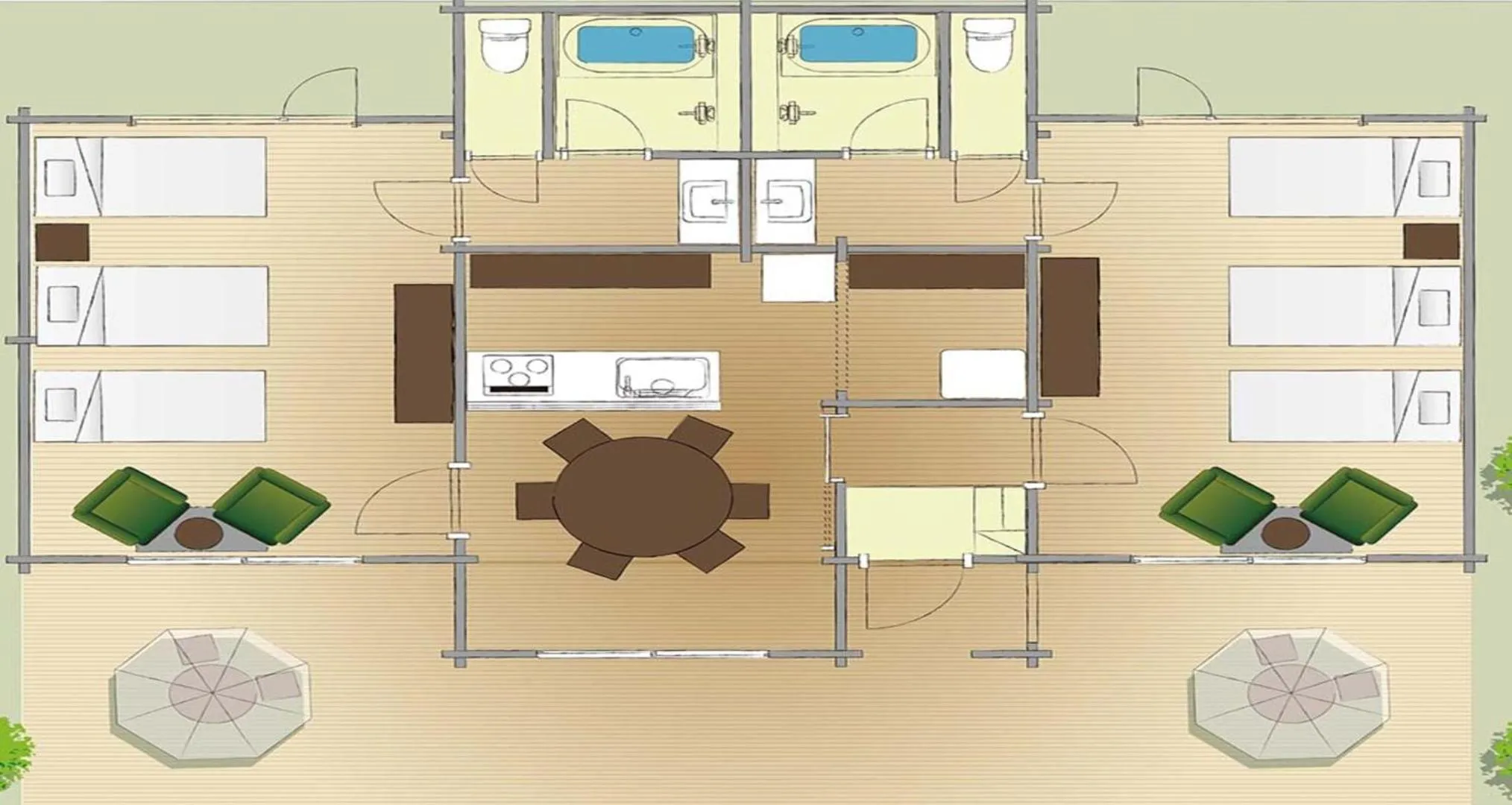 Floor plan in Resol no Mori