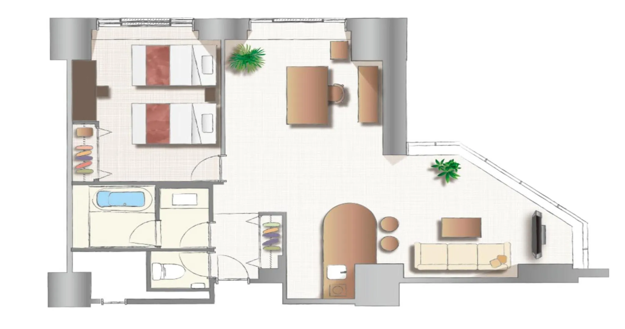 Floor plan in Resol no Mori