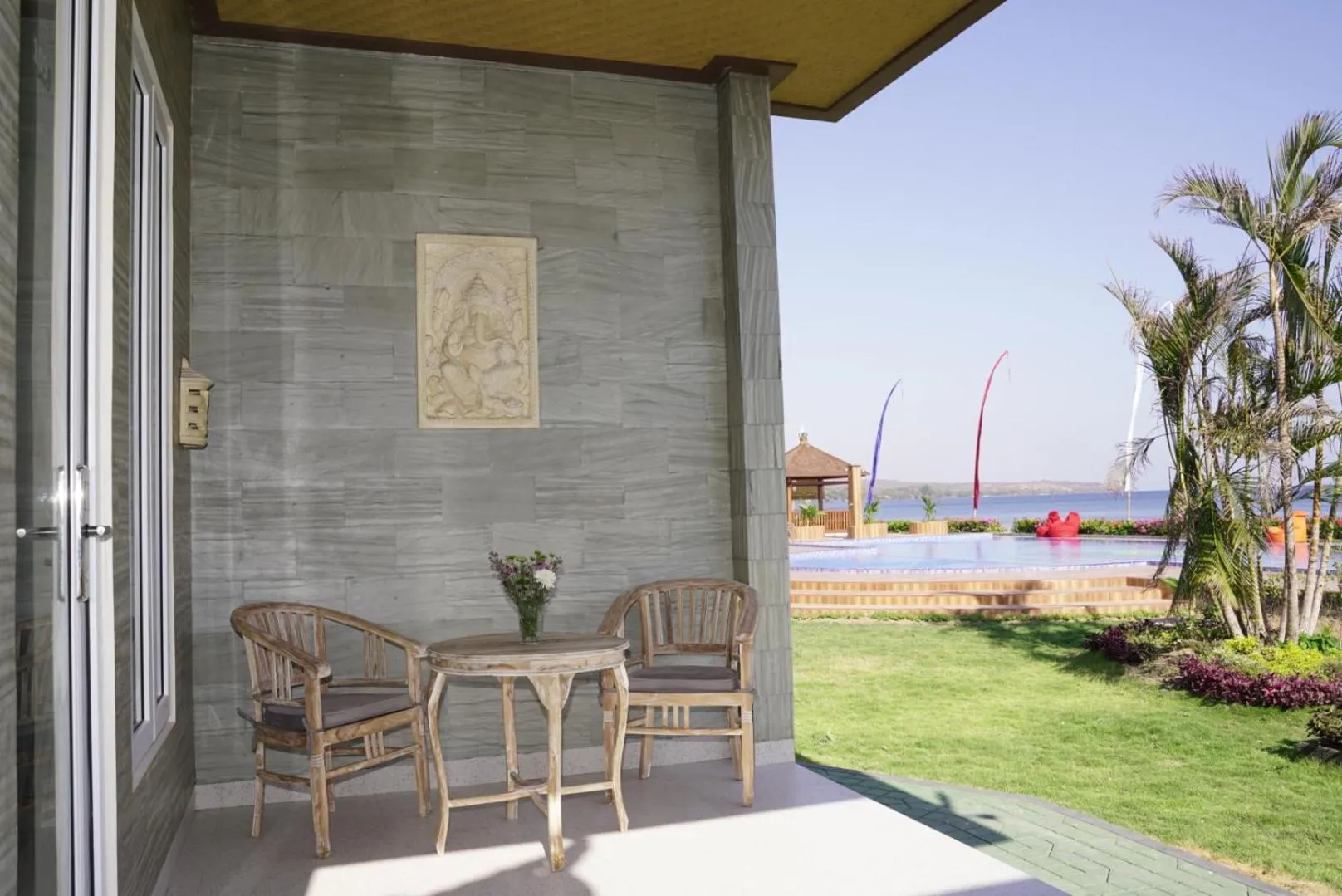 Balcony/Terrace in Seamount Hotel Amed