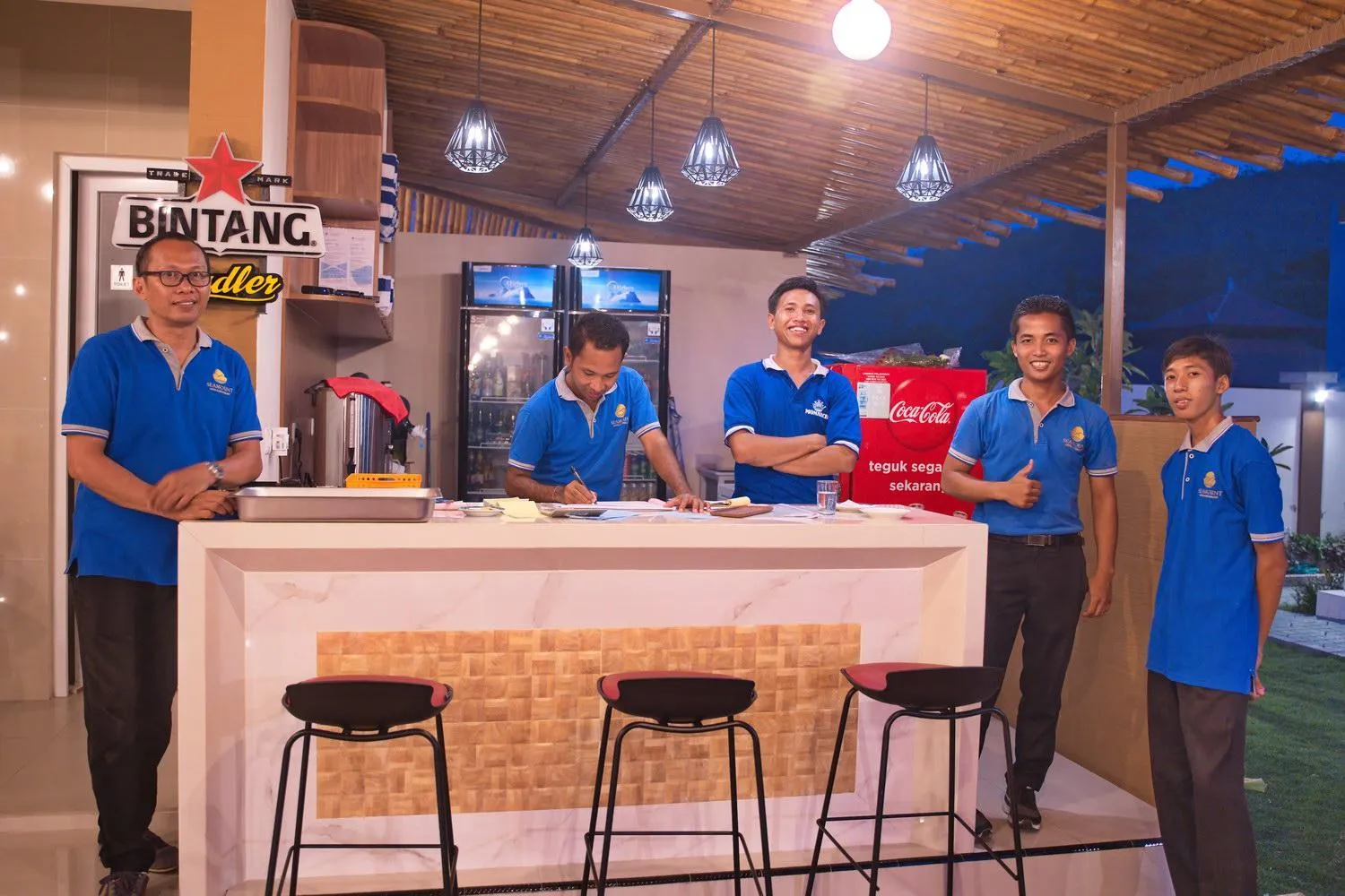 Staff in Seamount Hotel Amed