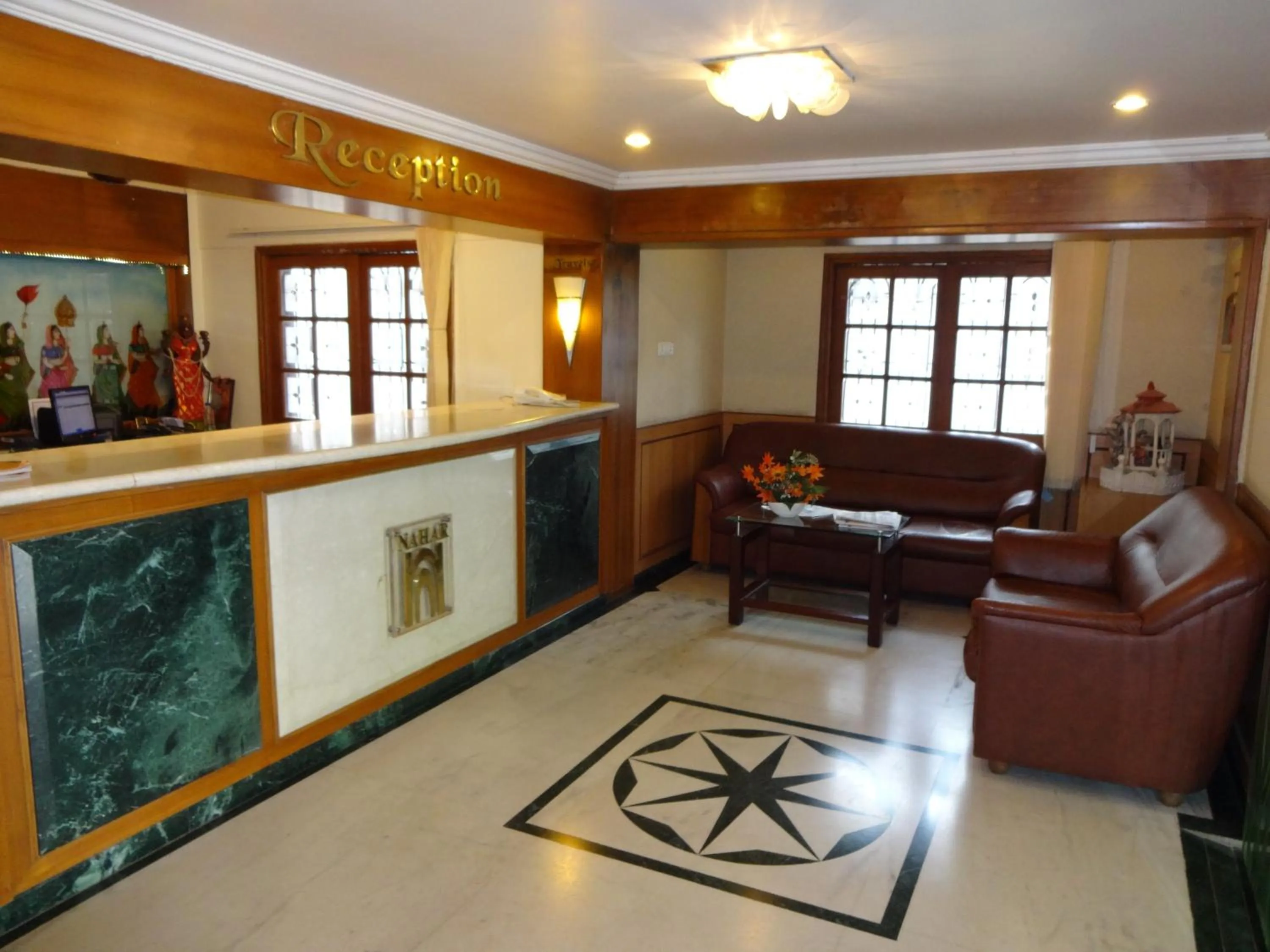 Lobby or reception in Hotel Nahar Manchester Inn