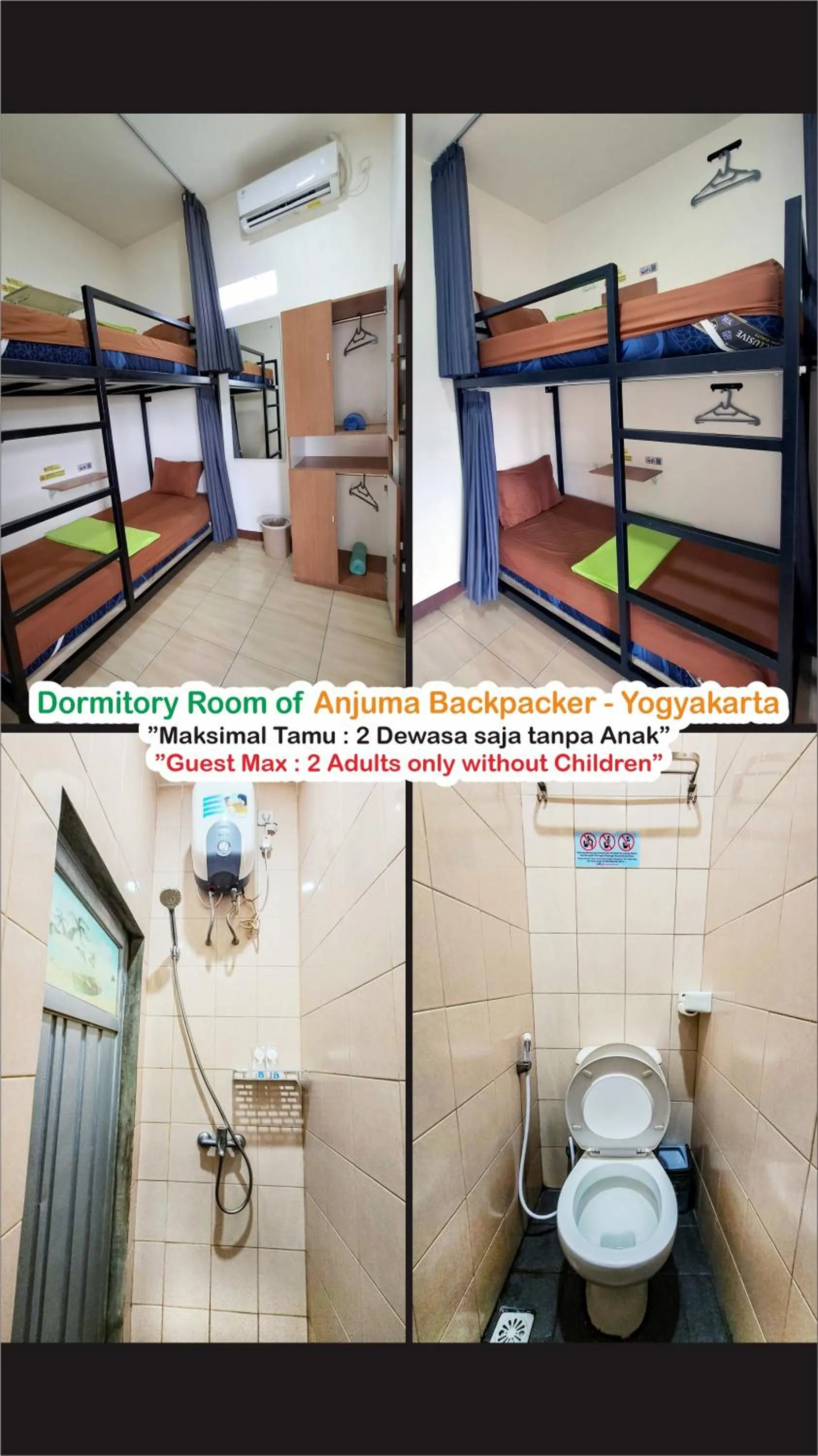 Shower, Bed in Anjuma Backpacker