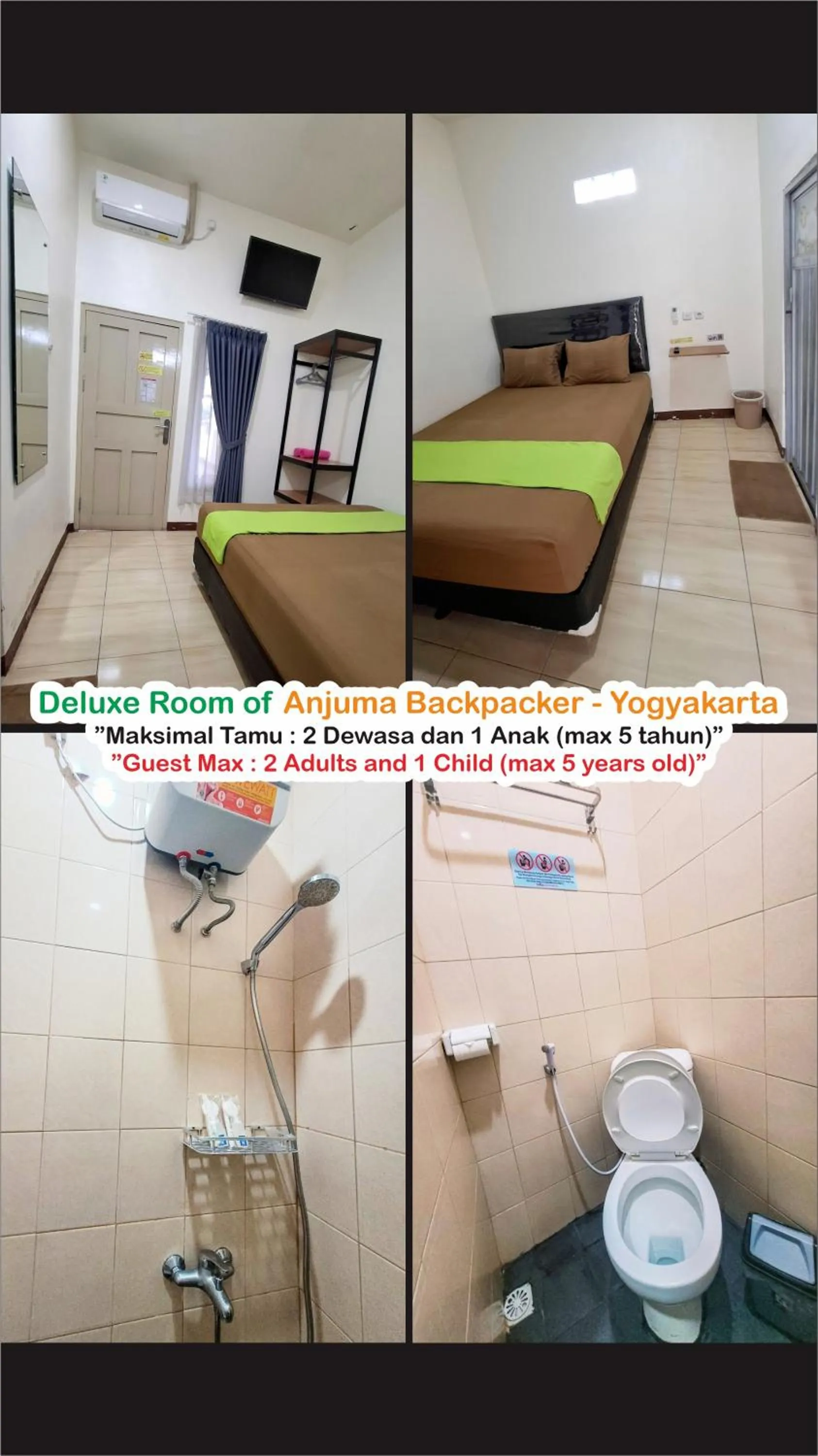 Shower, Bed in Anjuma Backpacker