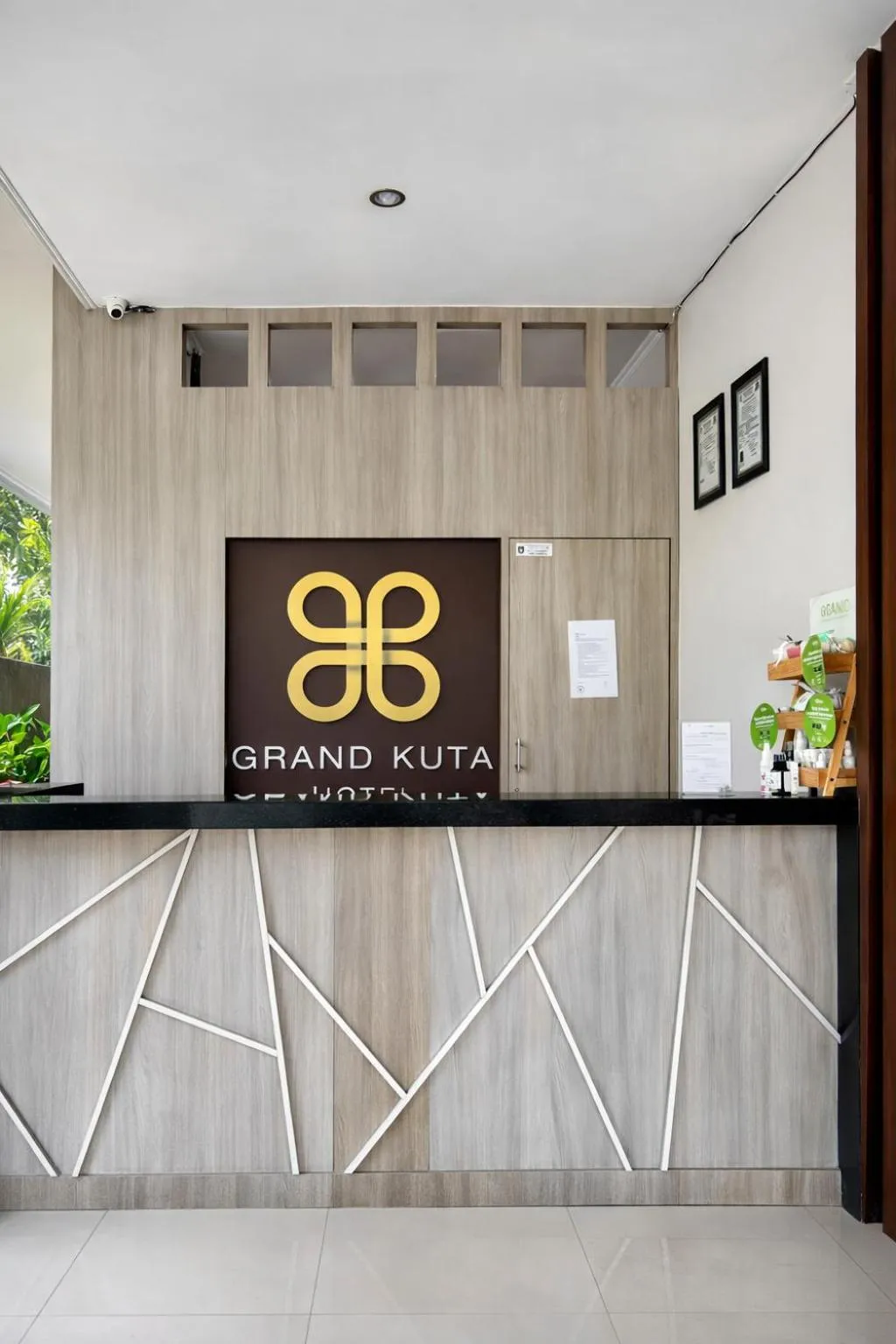 Property logo or sign in Grand Kuta Hotel Lombok - Pool - 43 inch Google TV - Strong 60Mbps WiFi - New Enhanced Management