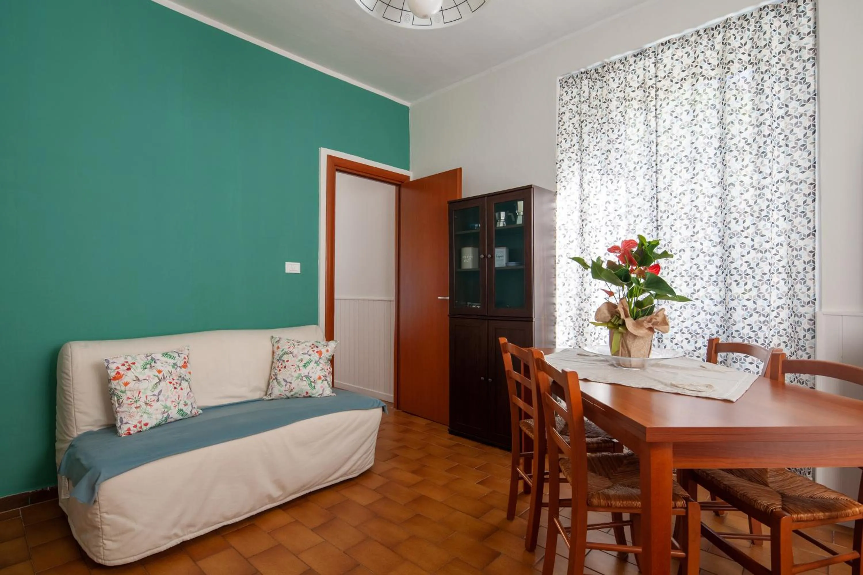 Living room in B&B Il Tempo Del Vento in front of the Castle