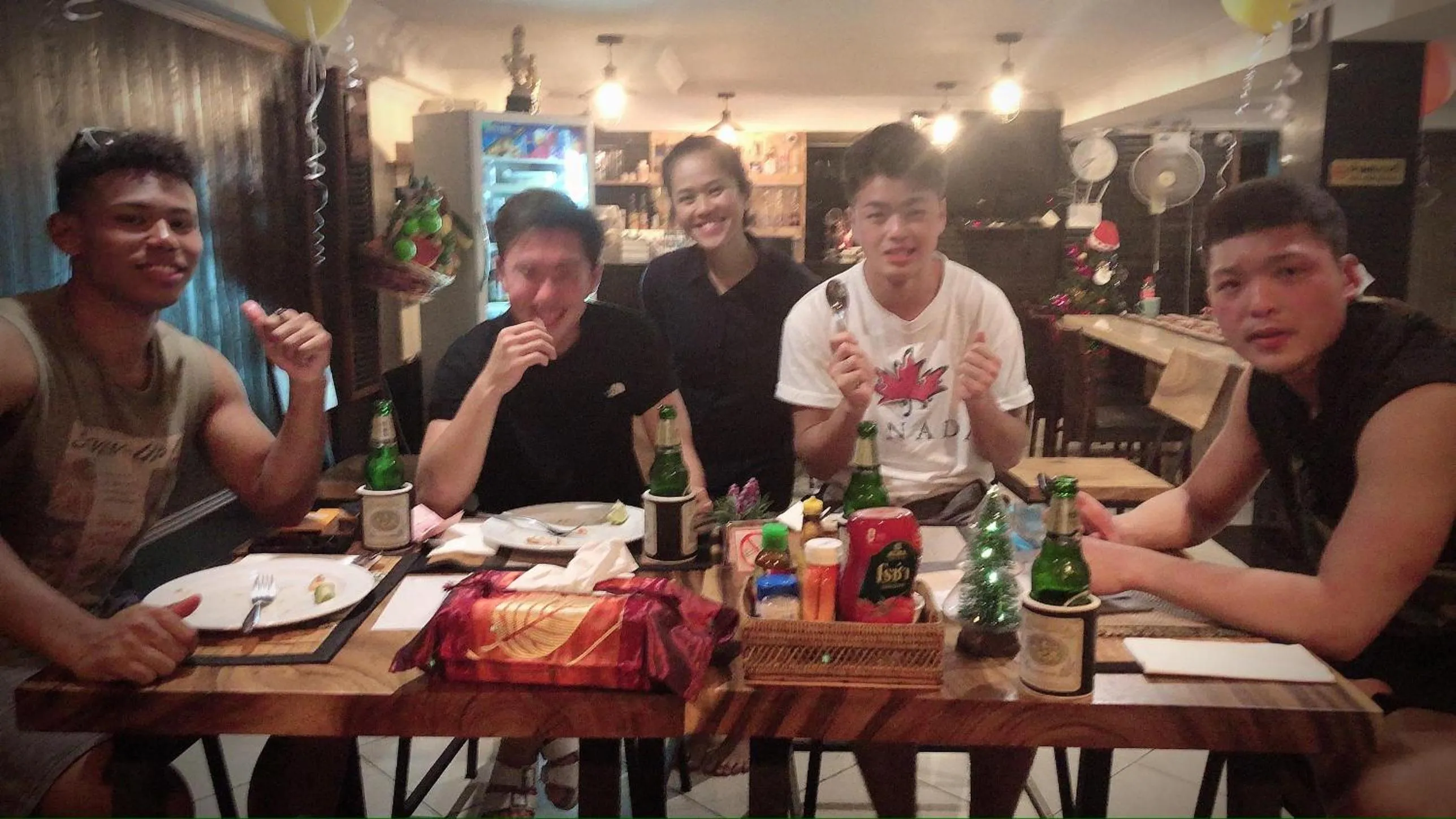 People in Sky Silk Decoration House