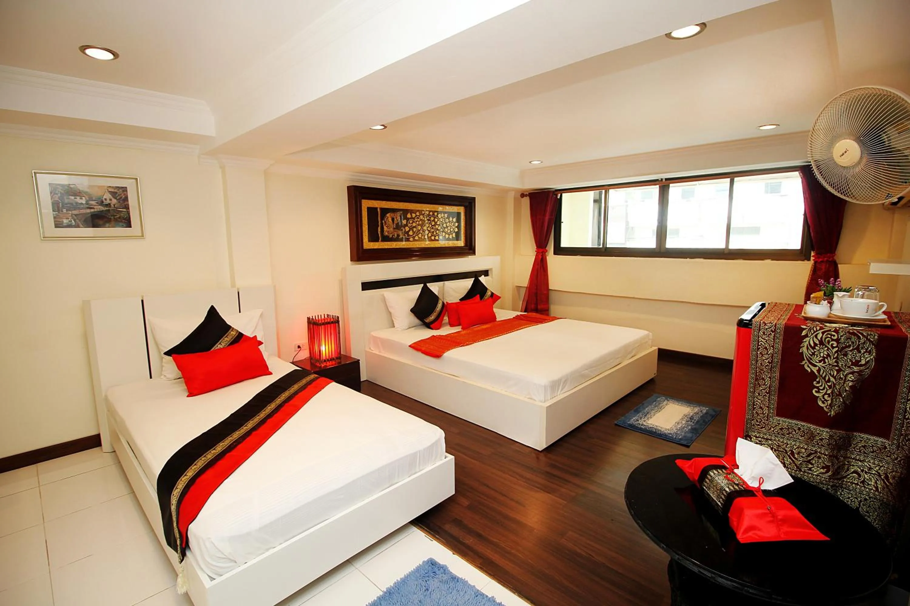 Bed in Sky Silk Decoration House