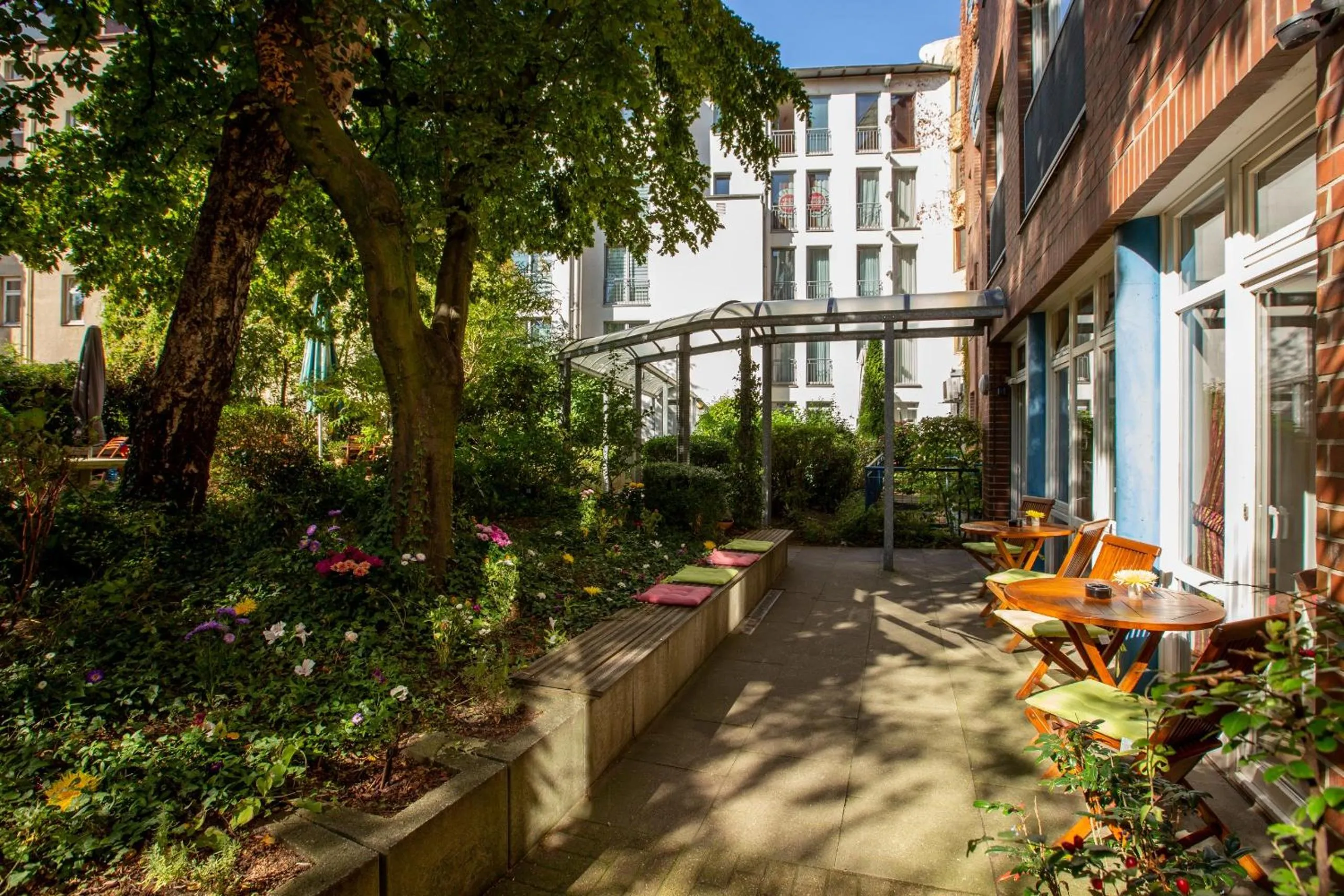 Patio in Stadthaushotel Hamburg - Inklusionshotel