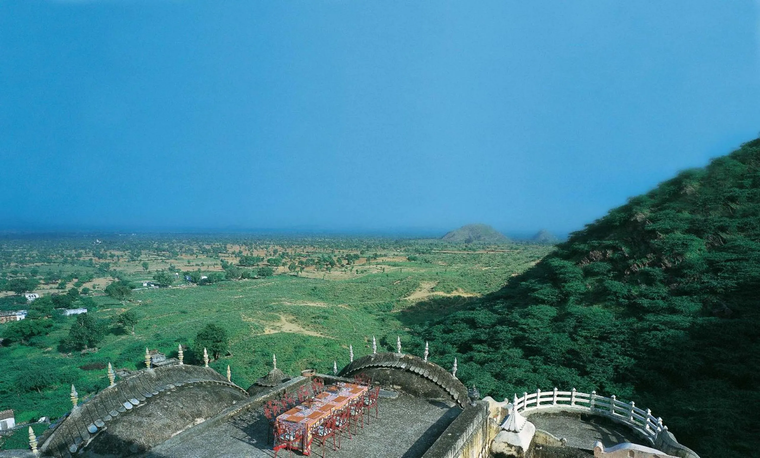 Bird's eye view in Neemrana Fort-Palace