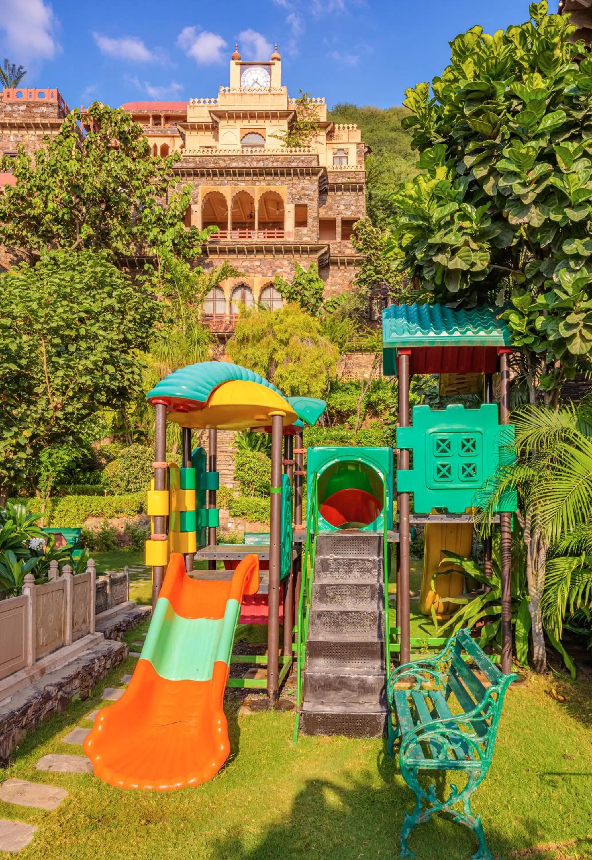 Children play ground in Neemrana Fort-Palace
