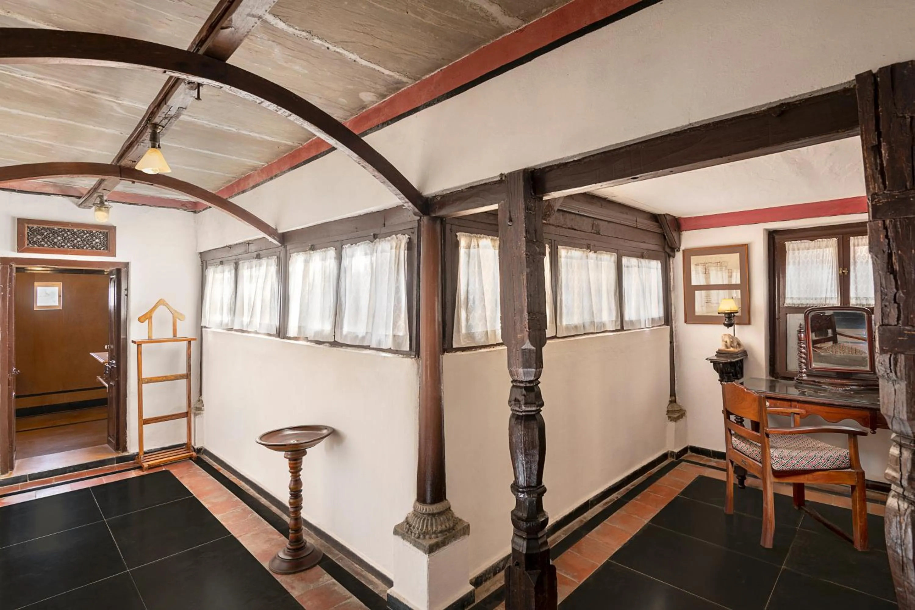 Seating area in Neemrana Fort-Palace