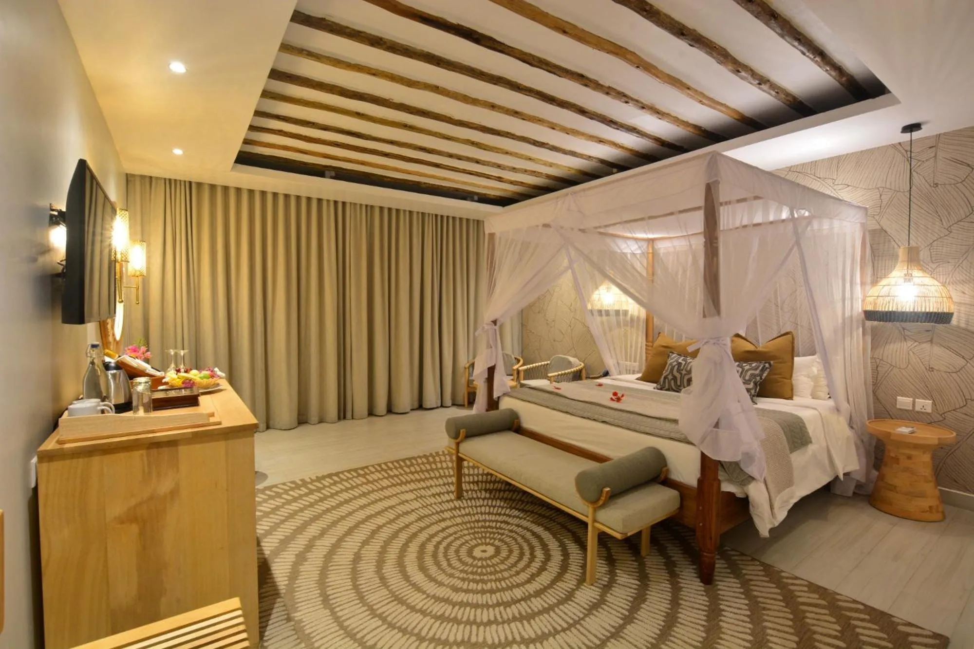 Photo of the whole room, Bed in Neptune Pwani Beach Resort & Spa Zanzibar - All Inclusive
