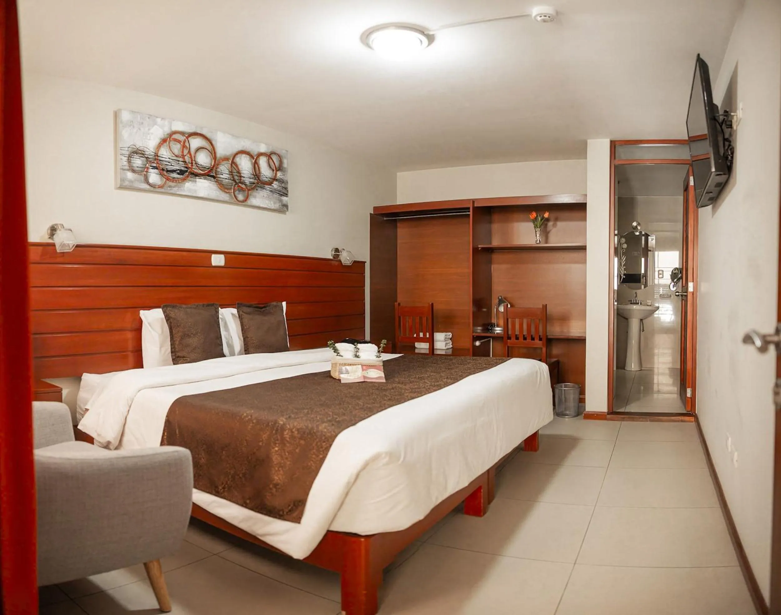 Bed in Hotel La Casona Del Olivo Arequipa