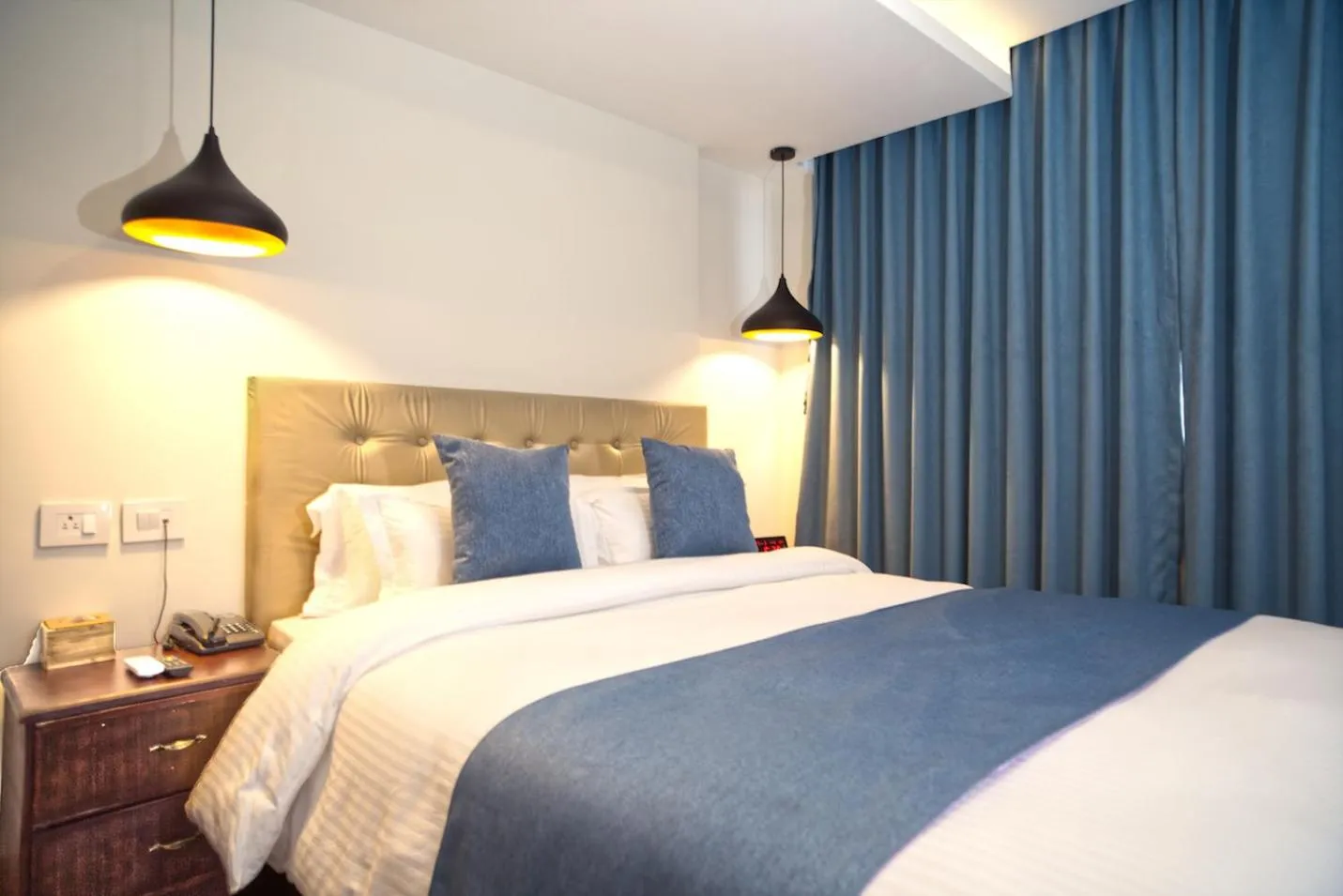 Bed in Satkar Hotel and Spa