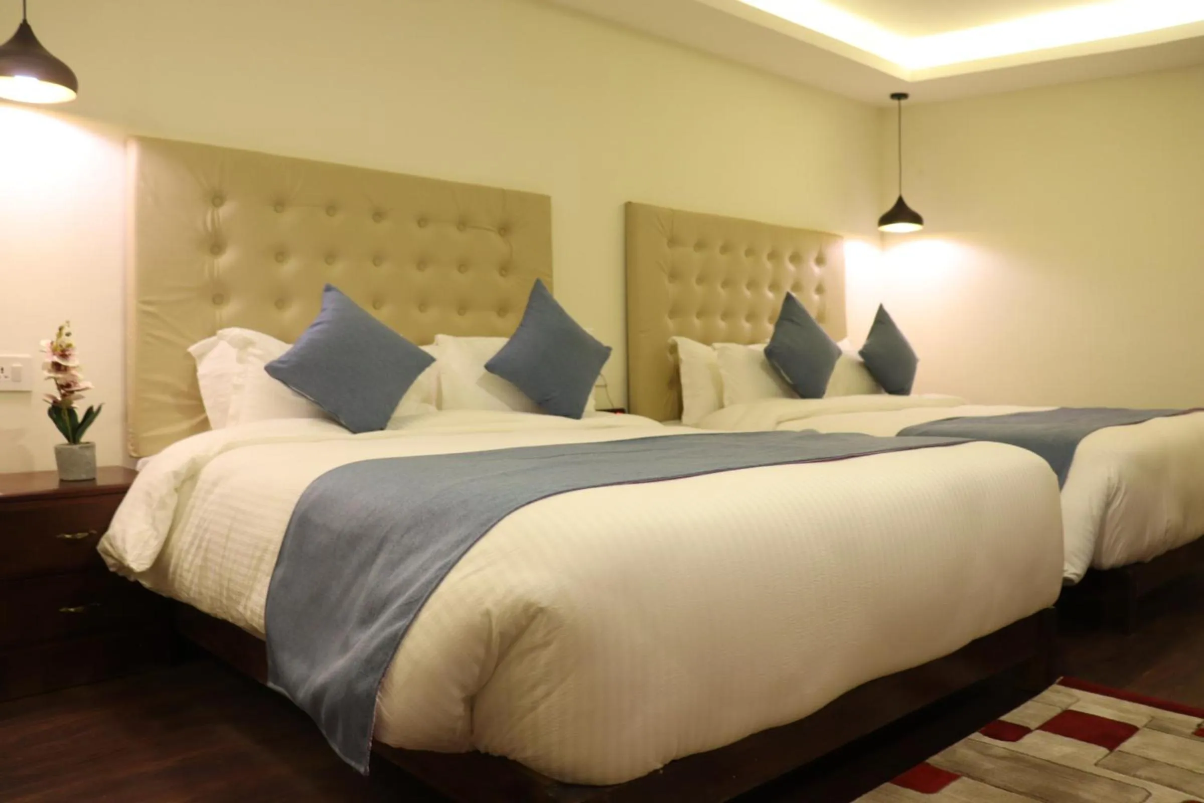 Bed in Satkar Hotel and Spa