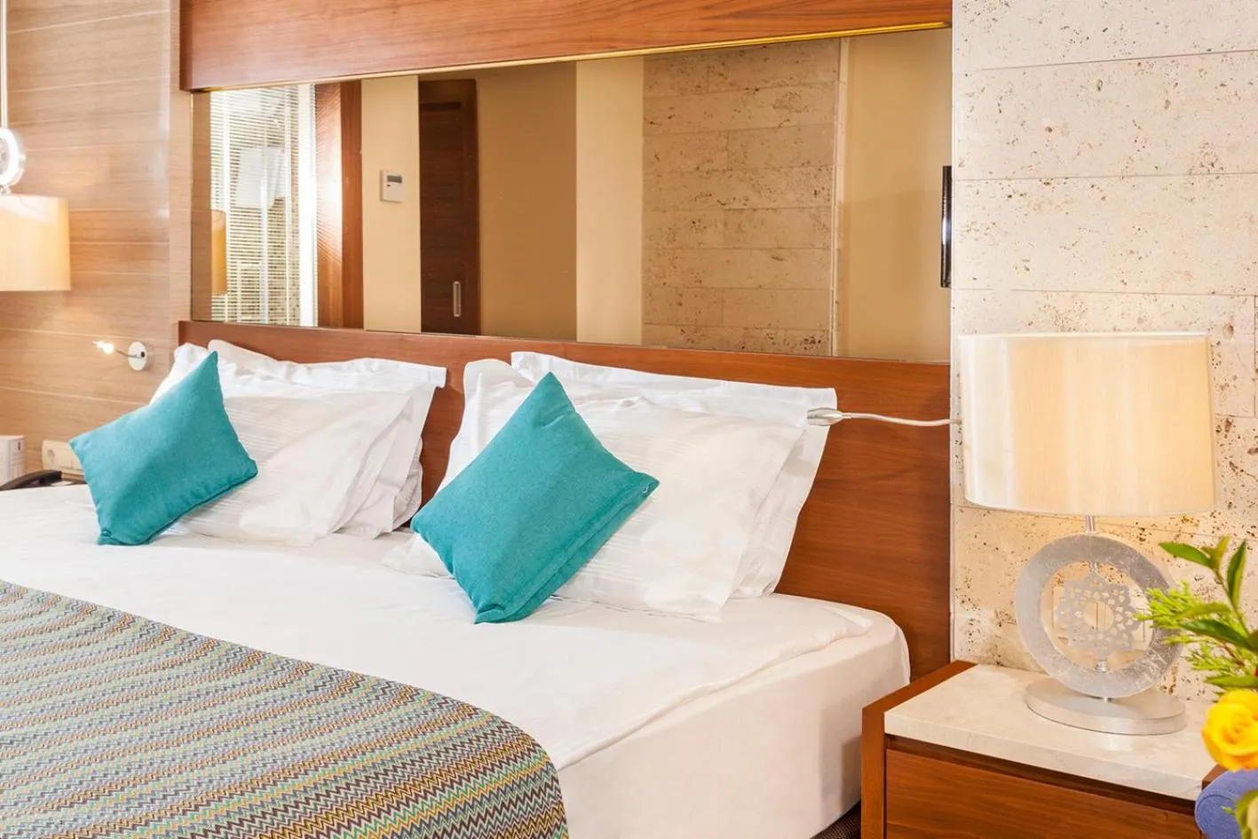 Bed in Melas Lara Hotel