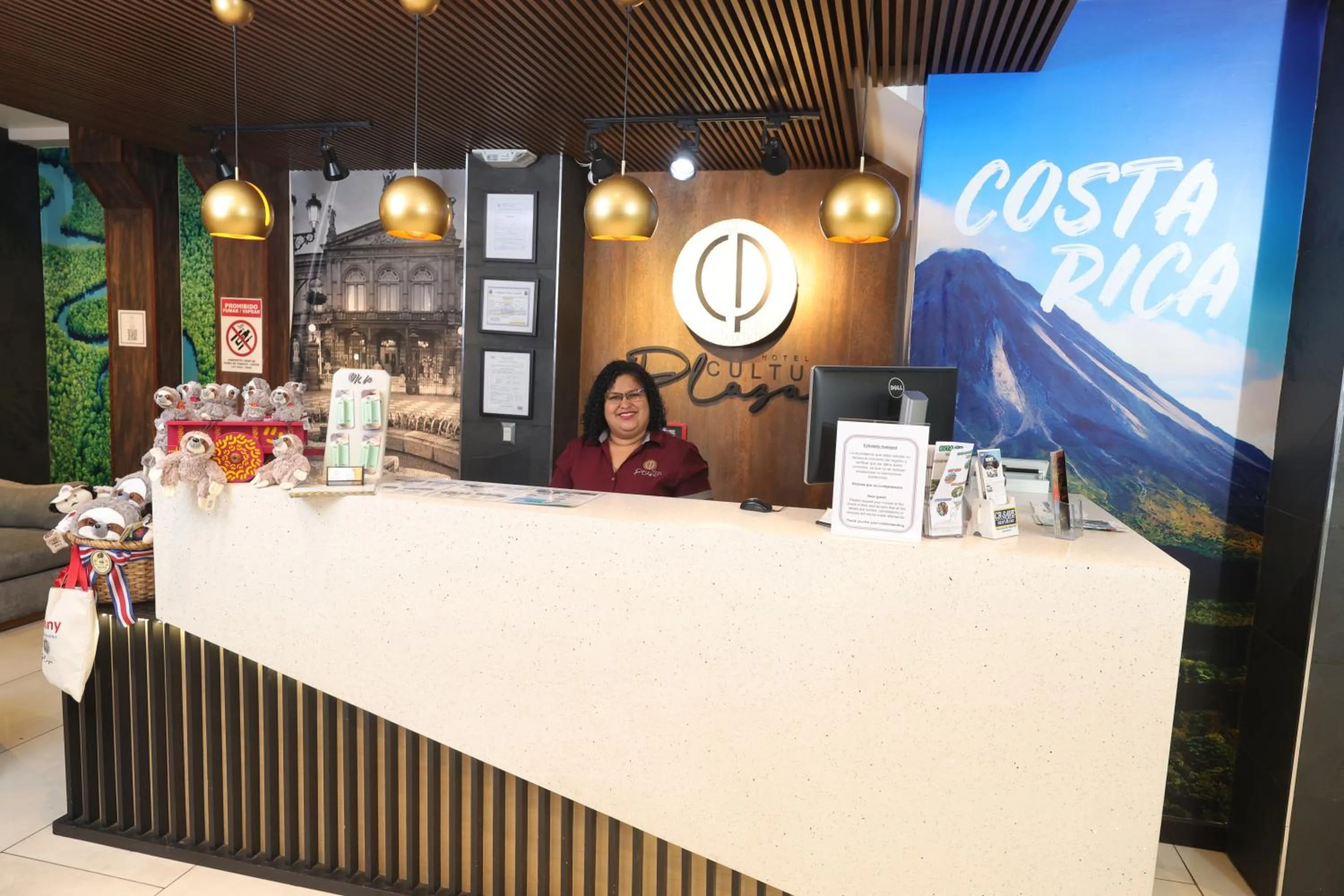 Lobby or reception in Hotel Cultura Plaza