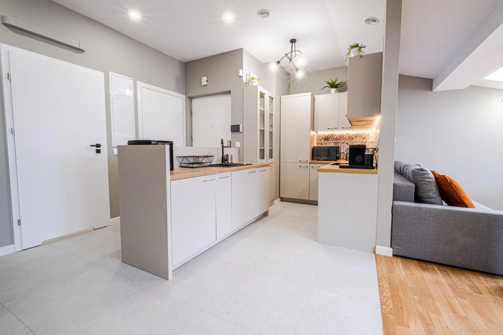 Kitchen or kitchenette in Old Town Vistula Premium Apartments