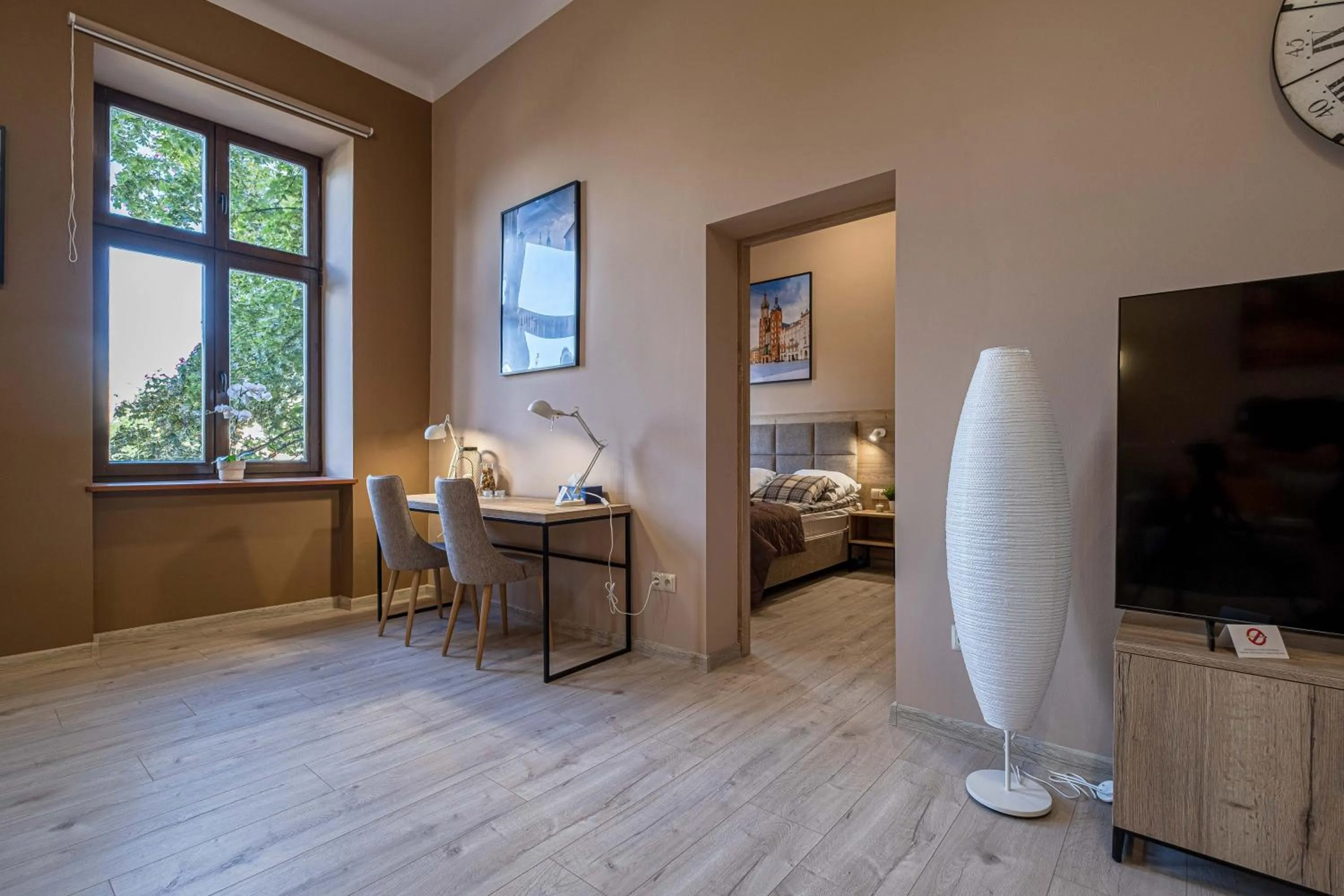 Living room, Bed in Old Town Vistula Premium Apartments