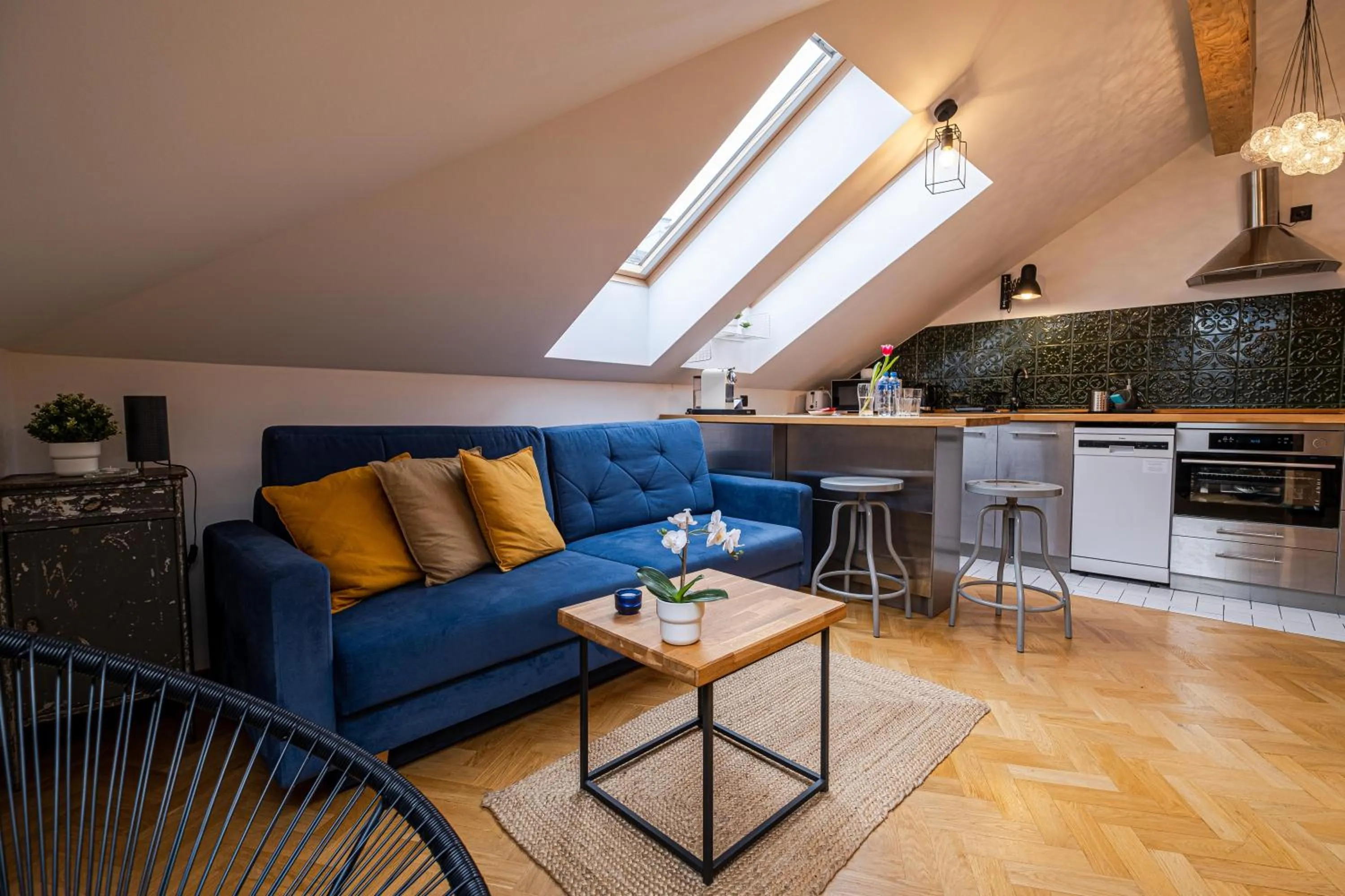 Kitchen or kitchenette in Old Town Vistula Premium Apartments