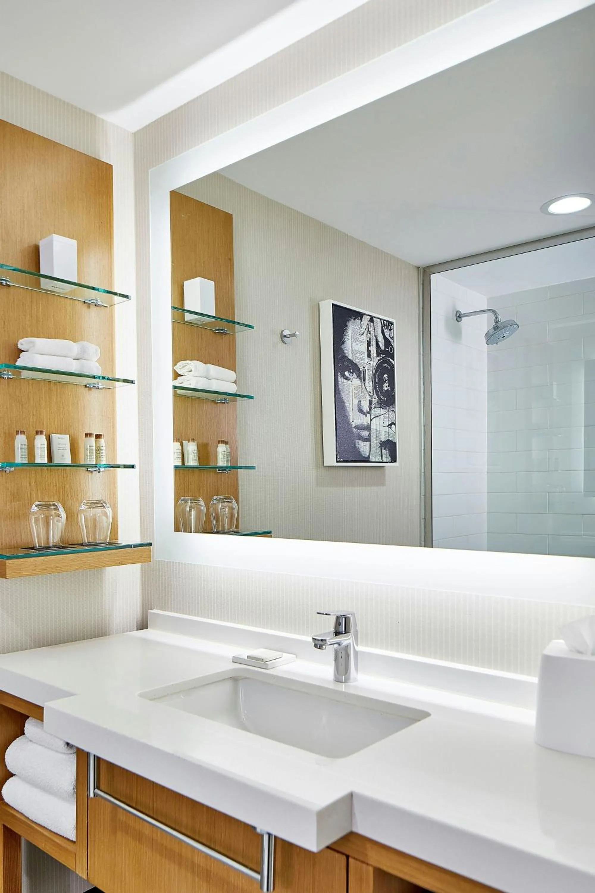 Bathroom in Renaissance Chicago Glenview Suites Hotel