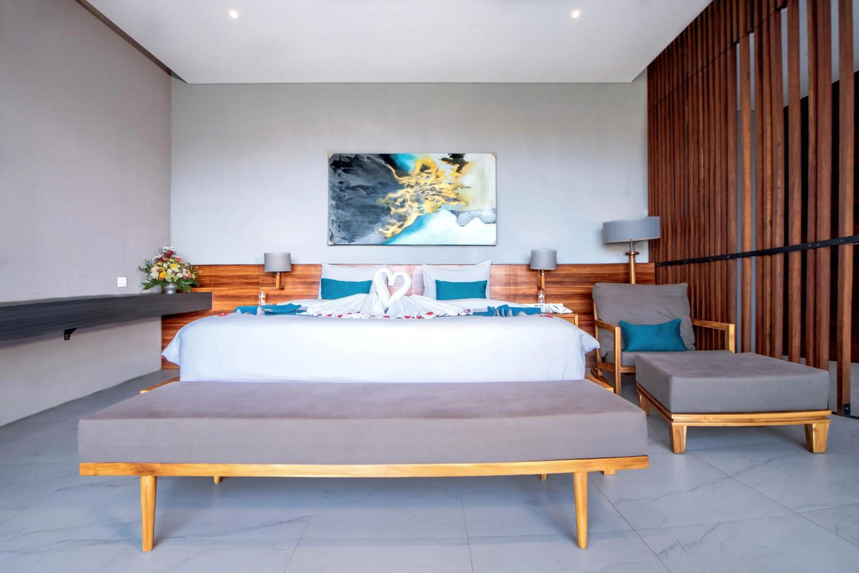 Bed in Villa DeDayuh Seminyak