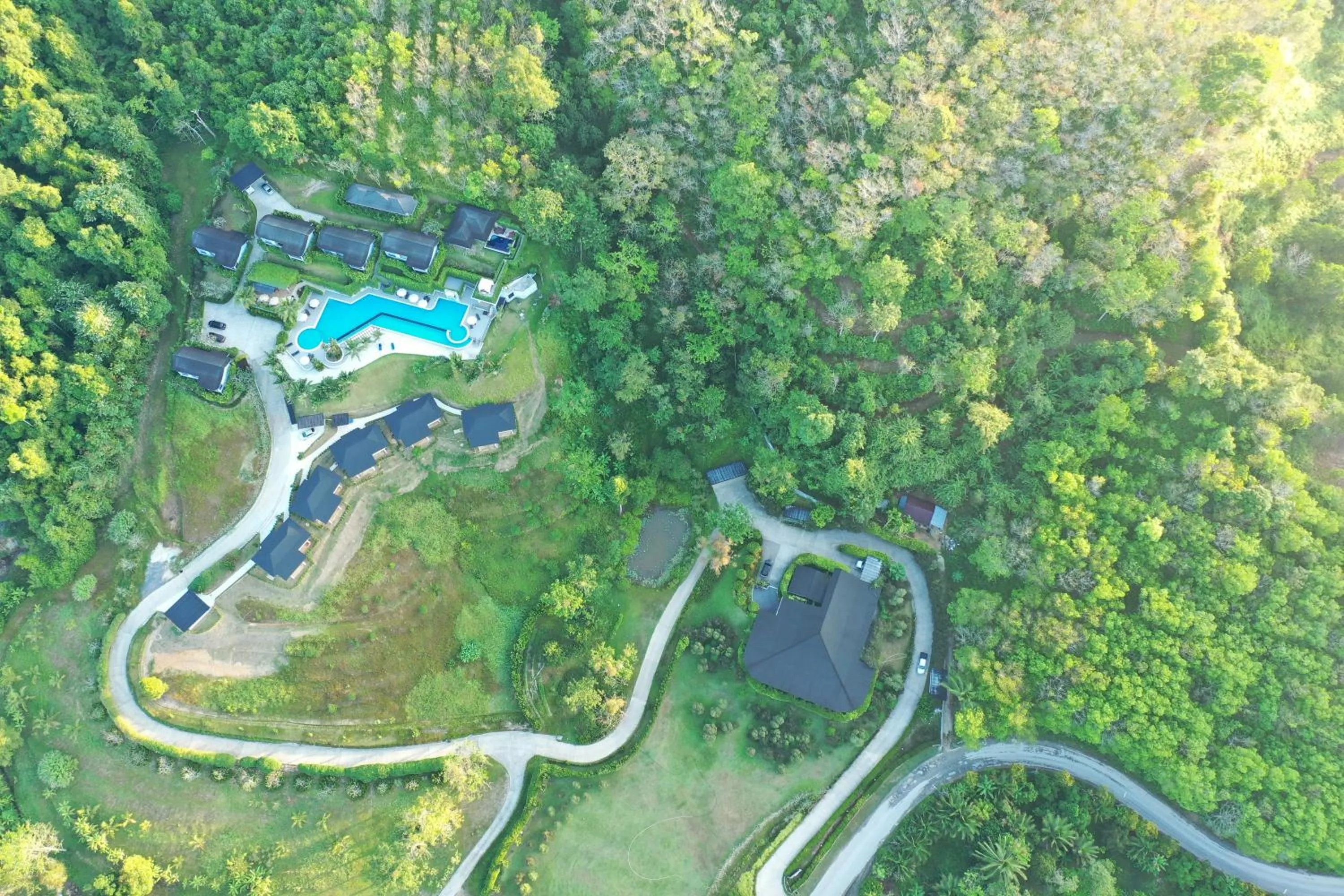 Bird's eye view in Khaolak Blue Sky Villa