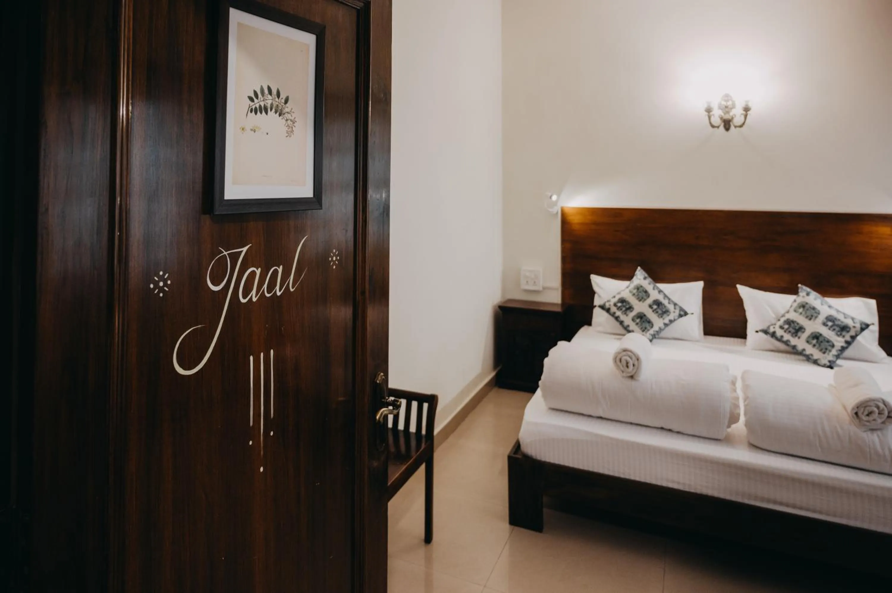 Bedroom, Bed in Horn Ok Please Hostel Jaipur