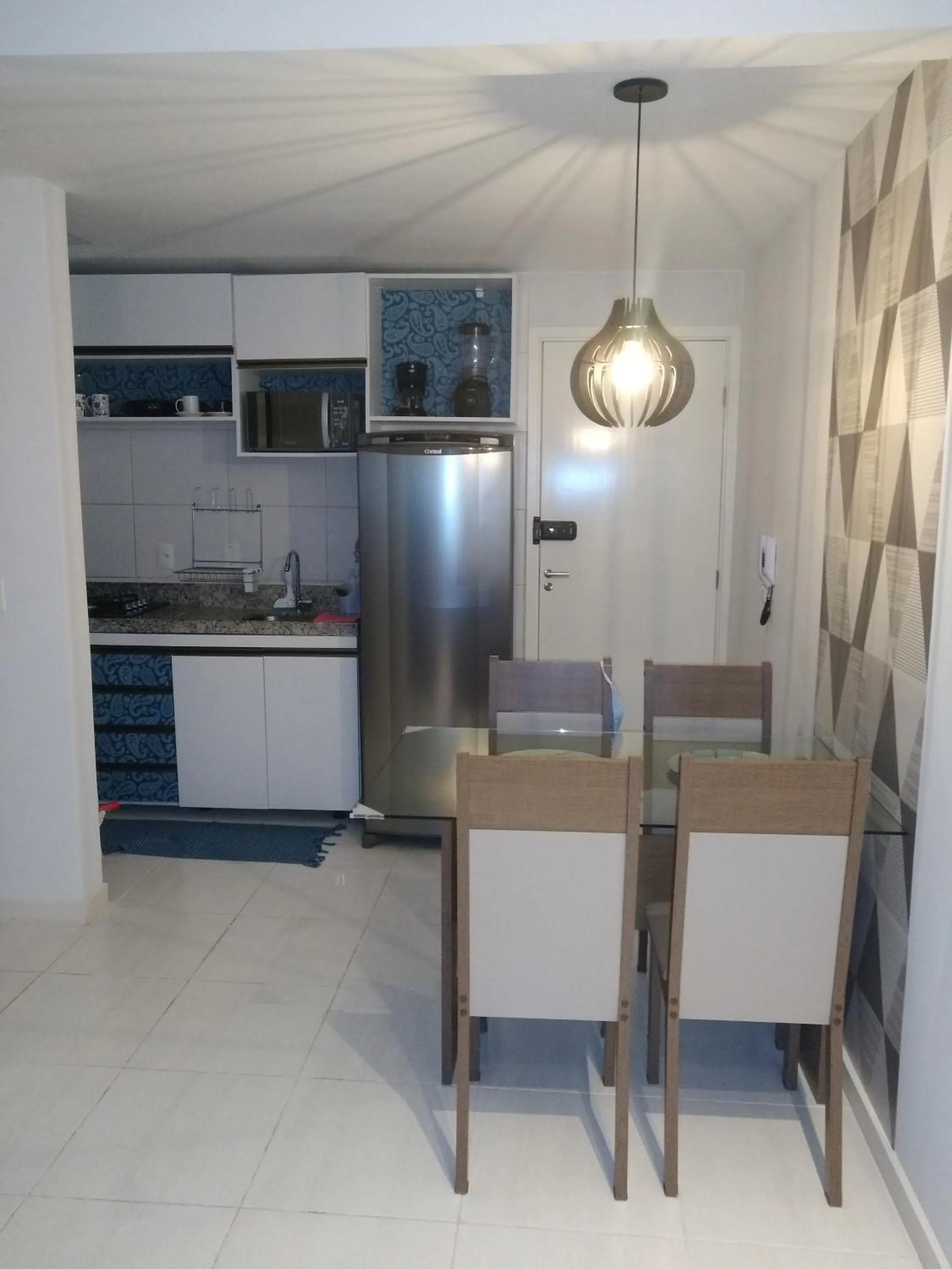 Communal kitchen in Flat Porto de Galinhas