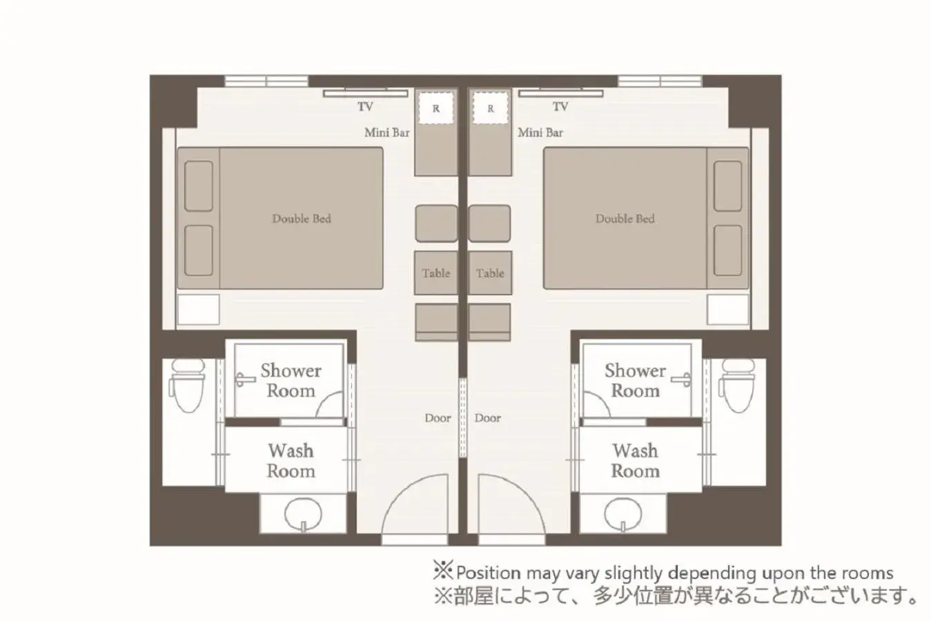 Two Connecting Double Rooms with Shower - Non-Smoking (4 Adults) in LUXCARE HOTEL Two Connecting Double Rooms with Shower - Non-Smoking (4 Adults) in LUXCARE HOTEL