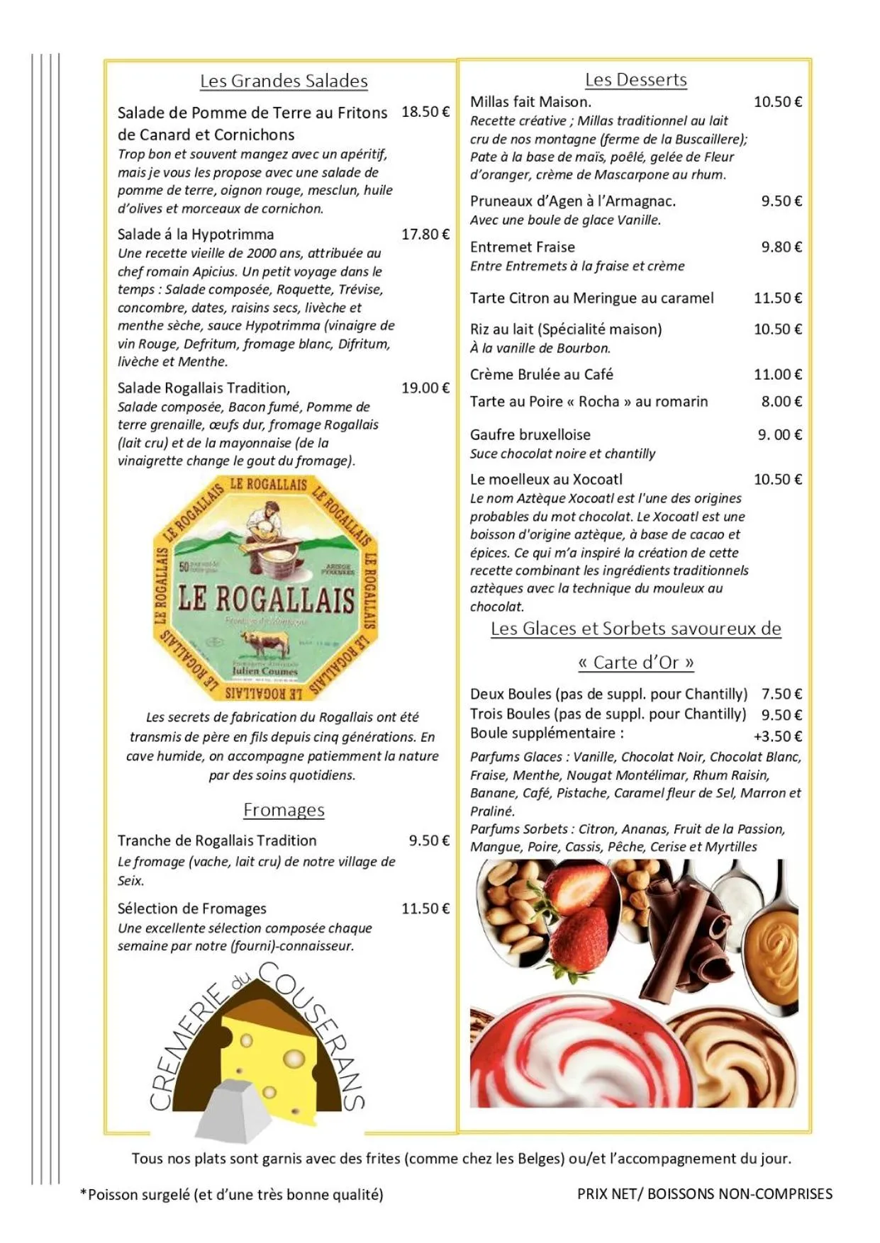 Dining area in Auberge Des Deux Rivières