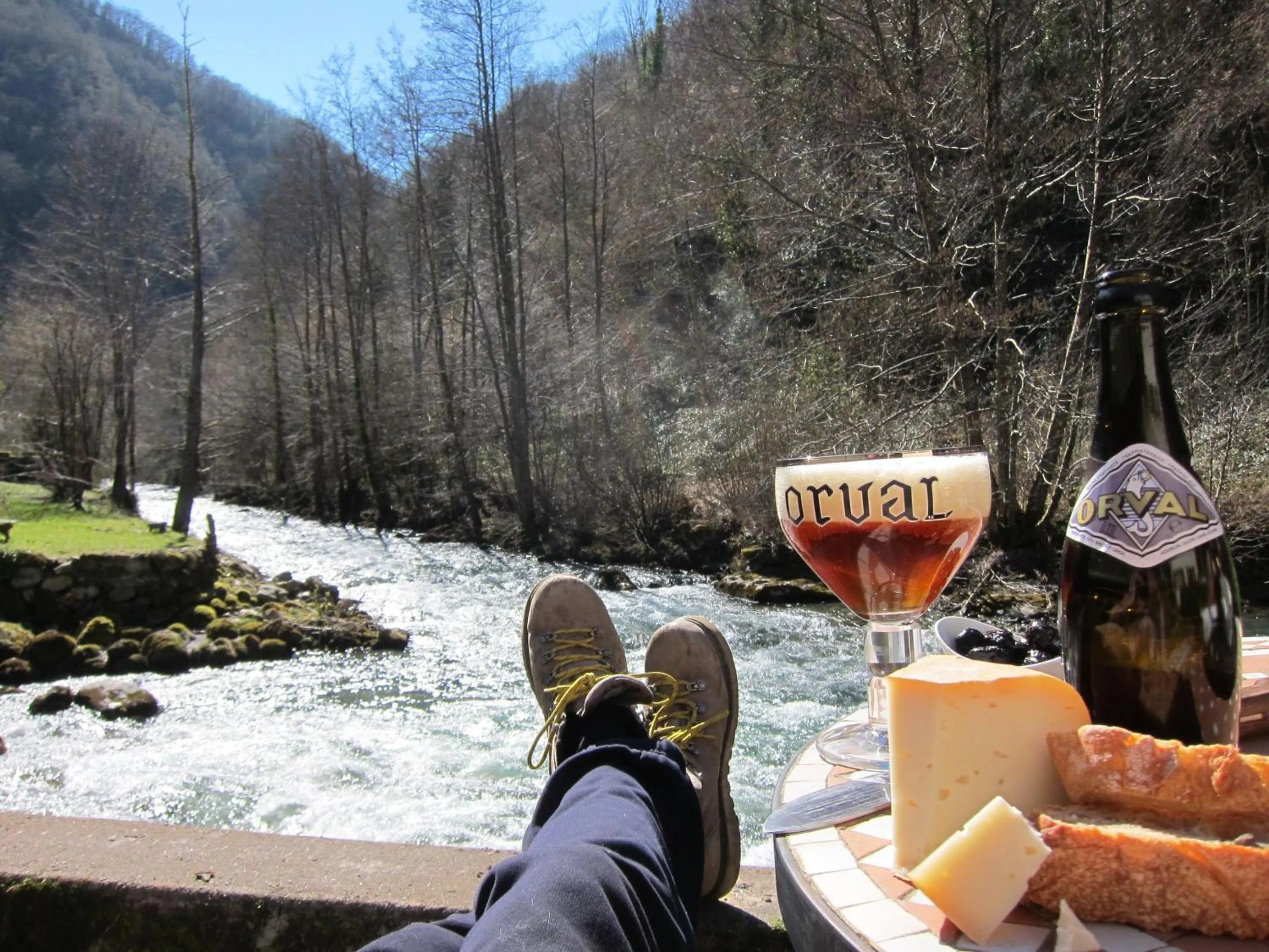 View (from property/room) in Auberge des Deux Rivières
