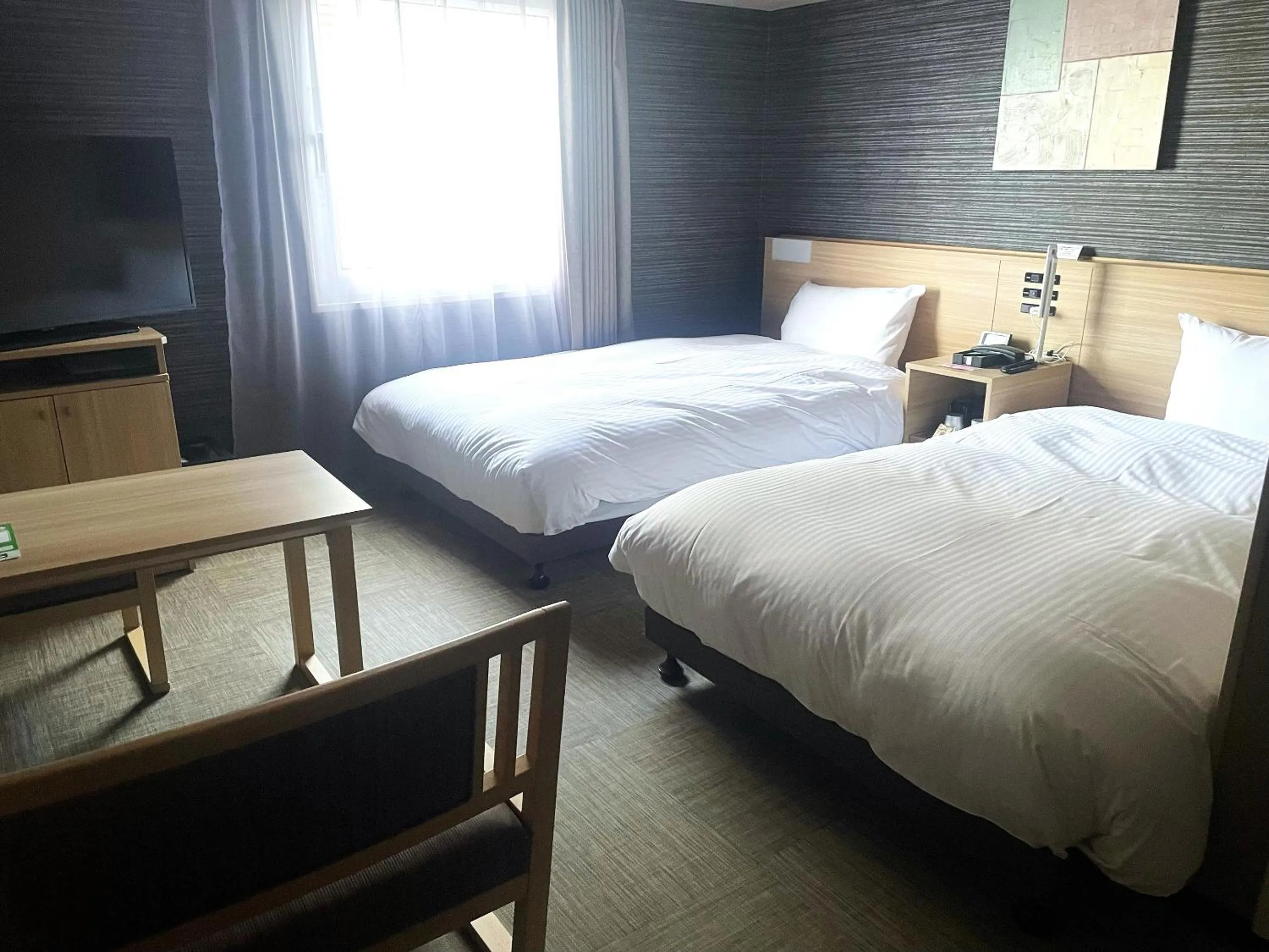 Photo of the whole room, Bed in Hotel Route-Inn Sakurai Ekimae