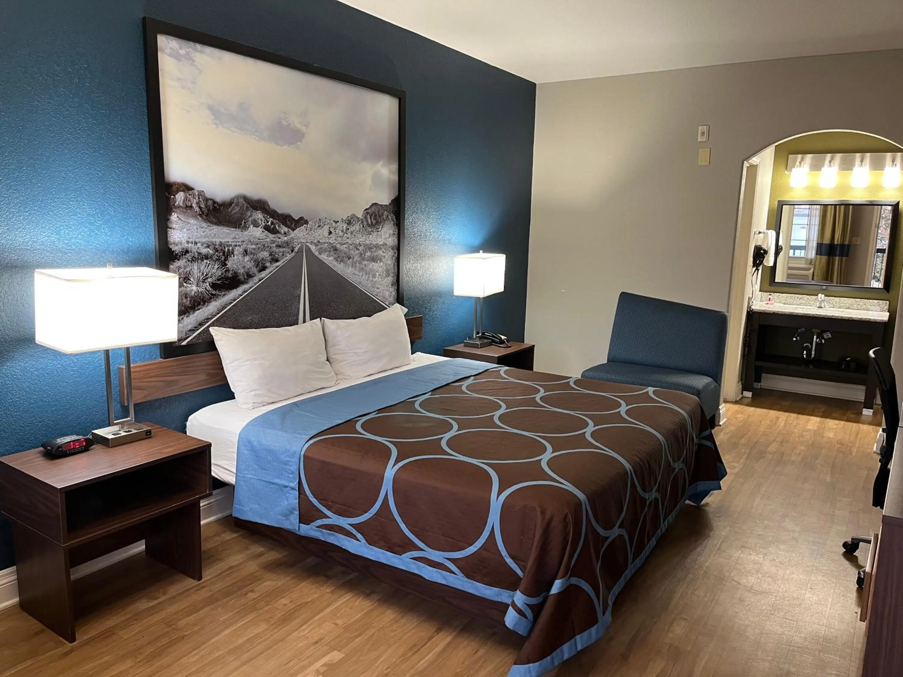 Bedroom, Bed in Super 8 by Wyndham San Antonio Near Fort Sam Houston